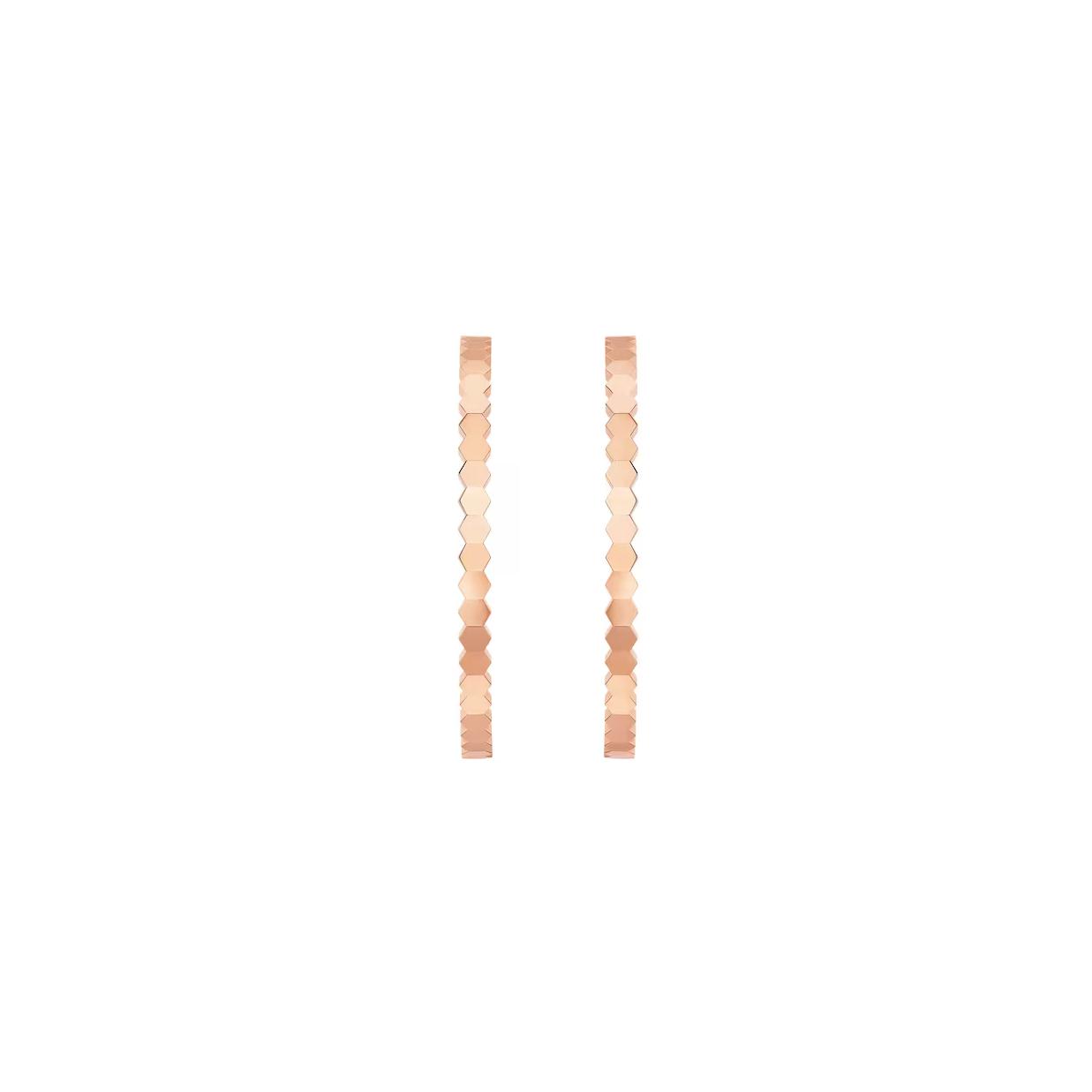 Boucles d'oreilles Chaumet créoles Bee de Chaumeten or rose