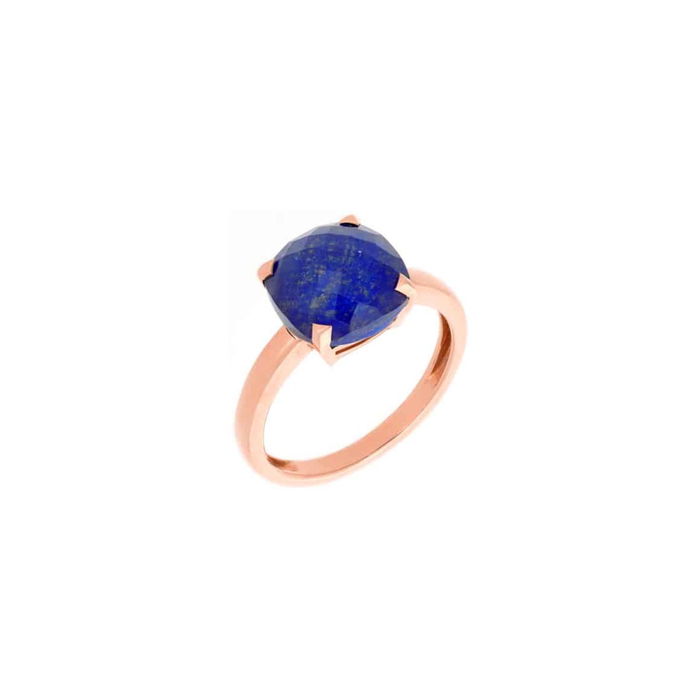 Bague Raynal en or rose et lapis lazuli