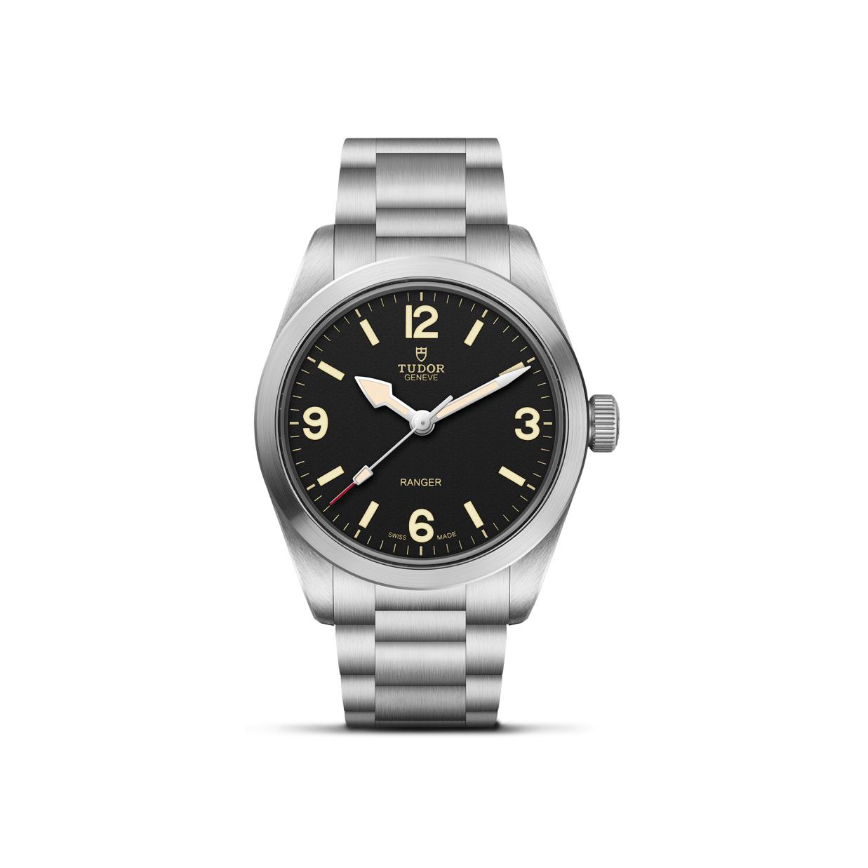 Montre TUDOR Ranger boîtier en acier, 36 mm, cadran bombé noir