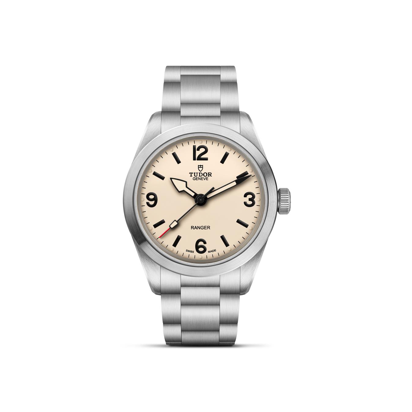 Montre TUDOR Ranger boîtier en acier, 39 mm, cadran bombé beige