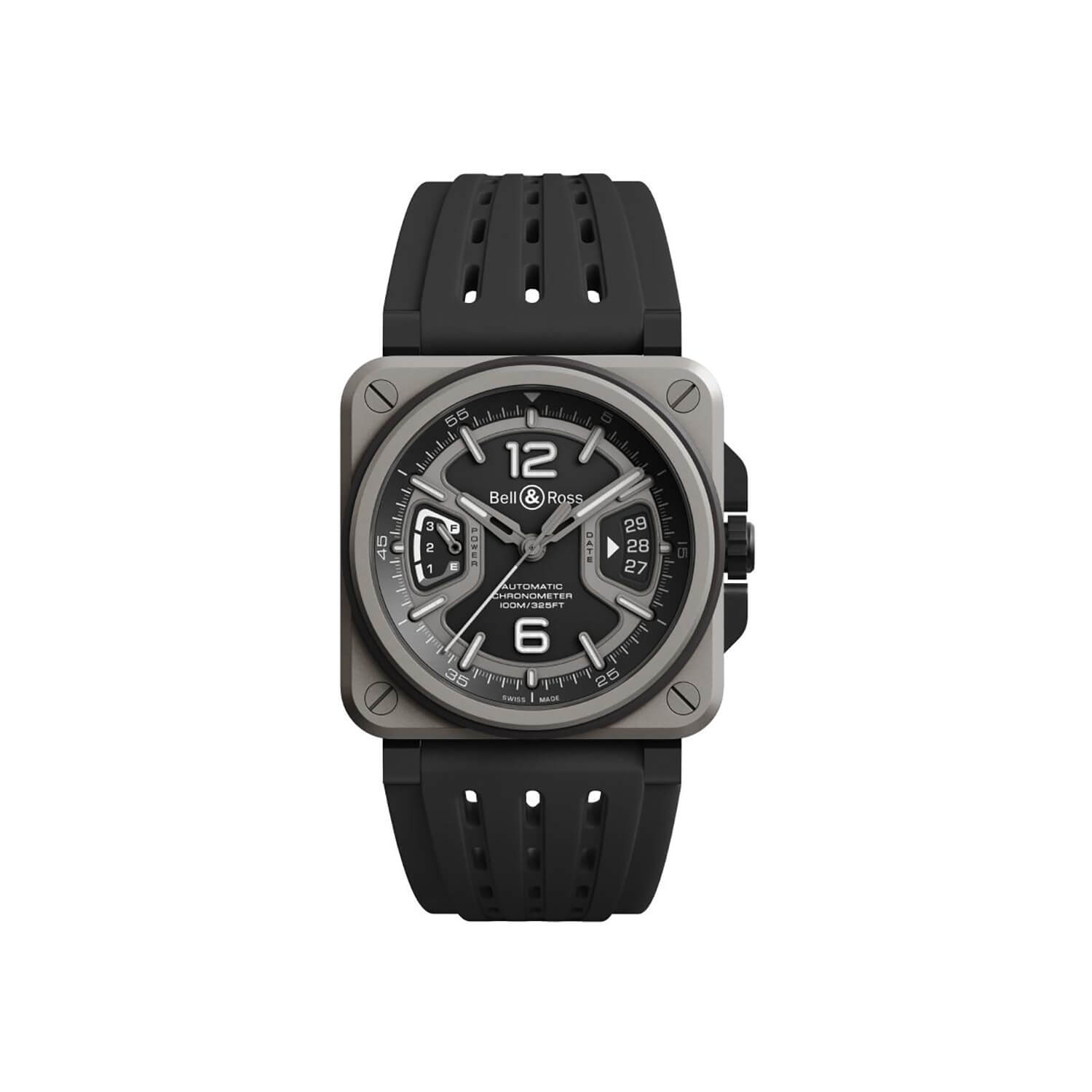 Montre Bell & Ross BR-X3 Black Titanium cadran Noir bracelet Caoutchouc/Nato BRX3R-BL-TI/SRB