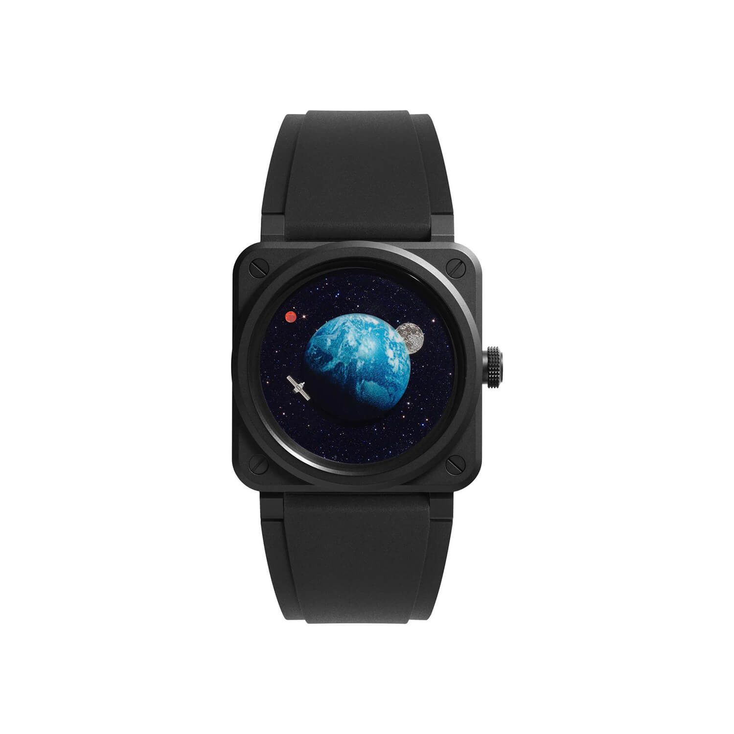 Montre Bell & Ross BR-03 Astro Édition Limitée bracelet Caoutchouc/Textile BR03A-EMM-CE/SRB