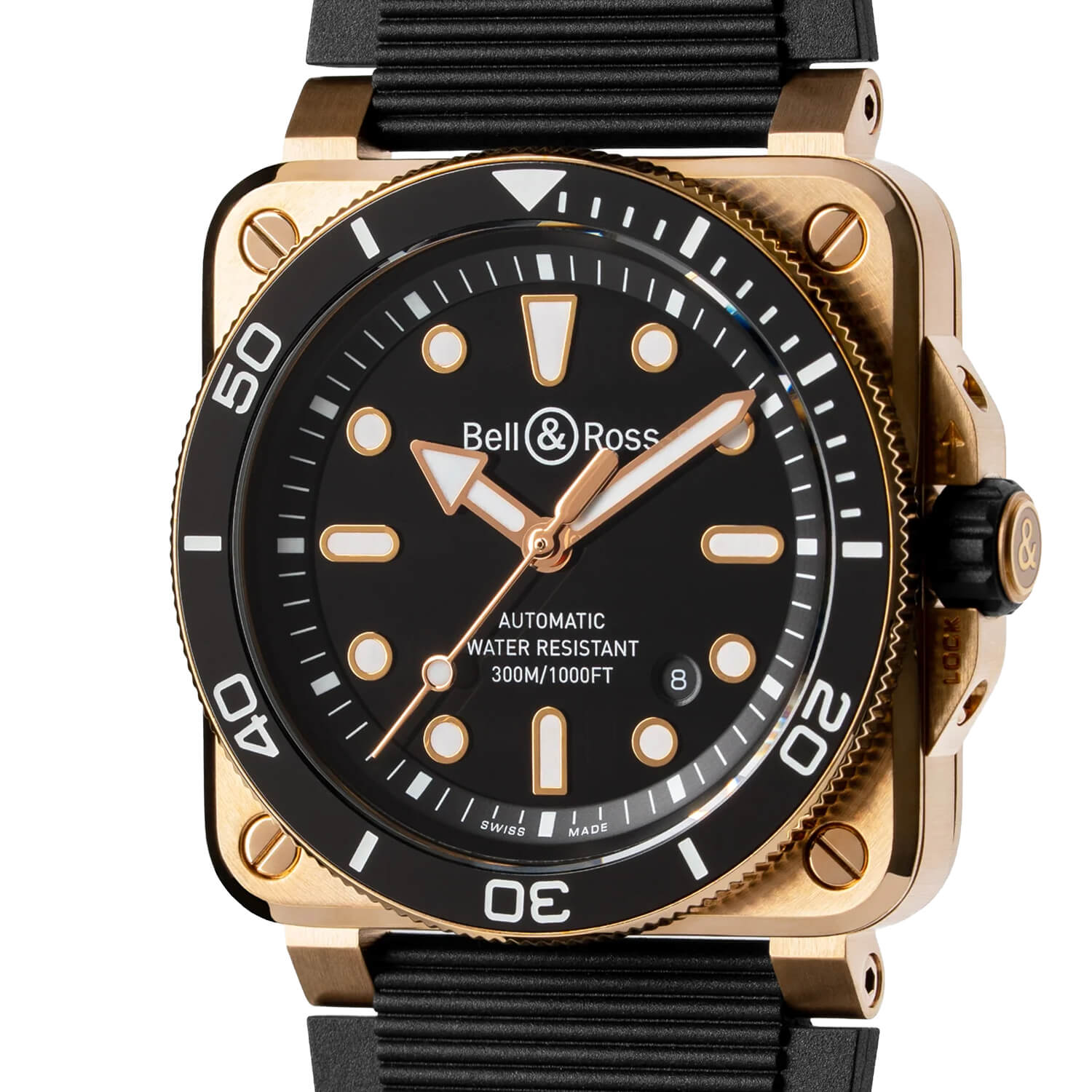 Montre Bell & Ross BR-03 Black Bronze Édition Limitée cadran Noir bracelet Caoutchouc/Synthétique BR03A-D-BL-BR/SRB