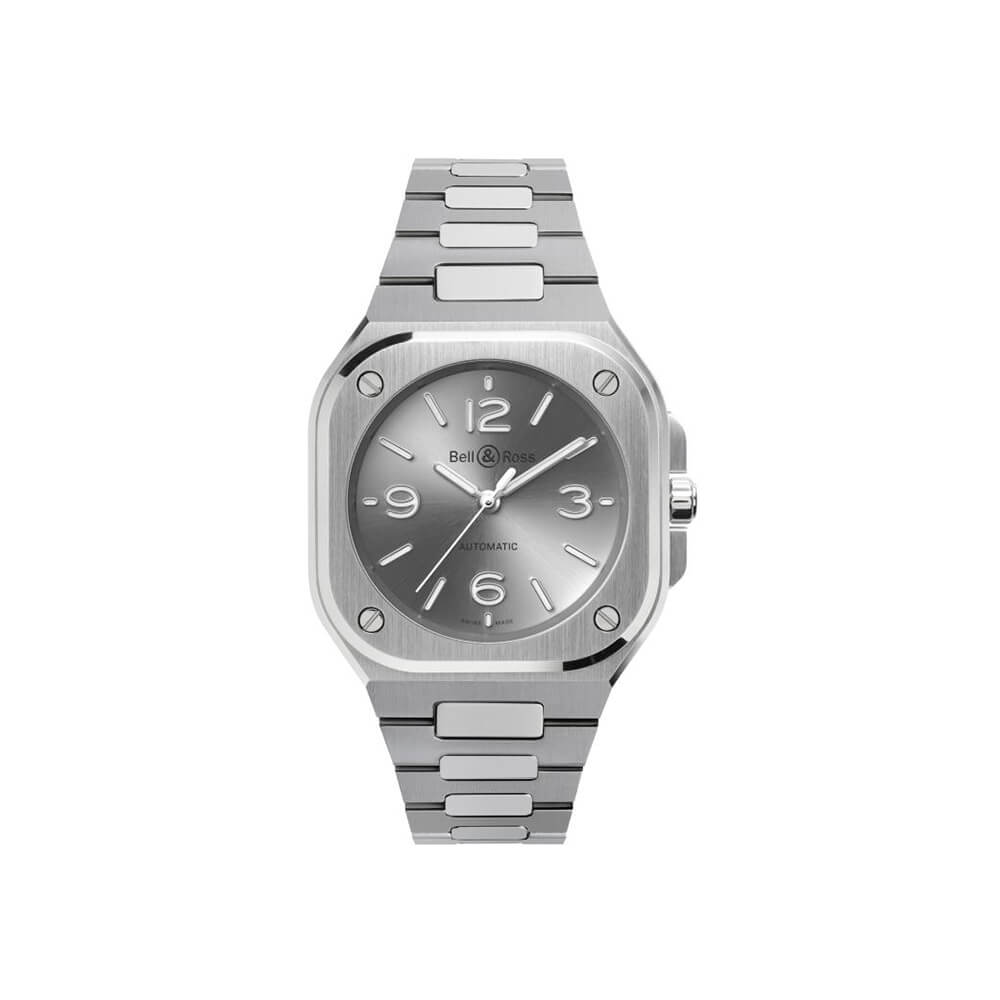 Montre Bell & Ross BR-05 36mm Grey Steel cadran Gris bracelet Acier BR05A-S-GR-ST/SST