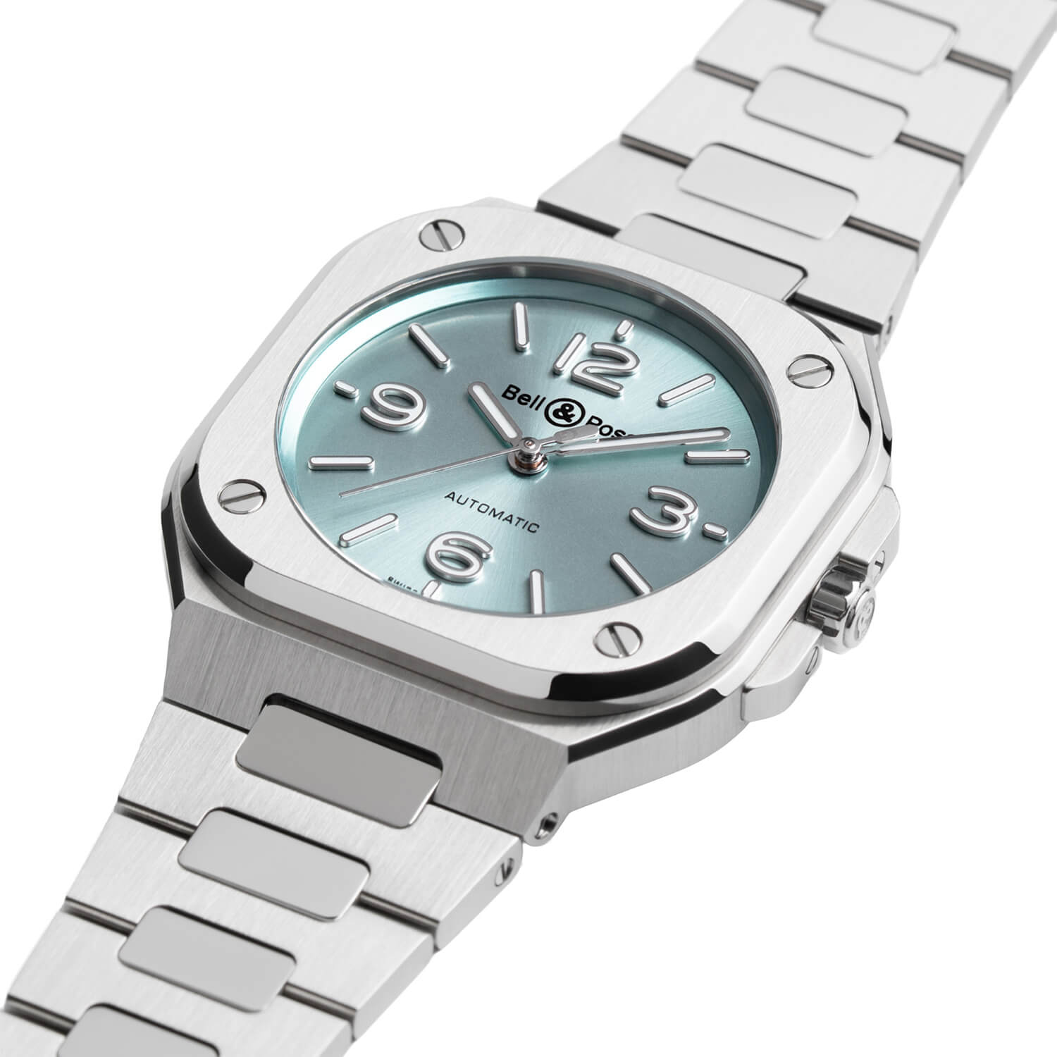 Montre Bell & Ross BR-05 36mm Ice Blue Steel cadran Bleu bracelet Acier BR05A-S-BU-ST/SST