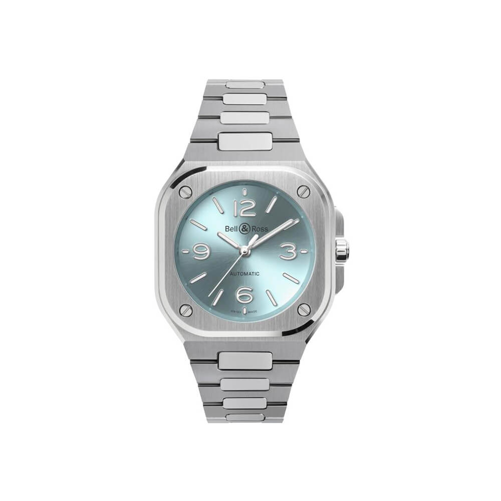 Montre Bell & Ross BR-05 36mm Ice Blue Steel cadran Bleu bracelet Acier BR05A-S-BU-ST/SST