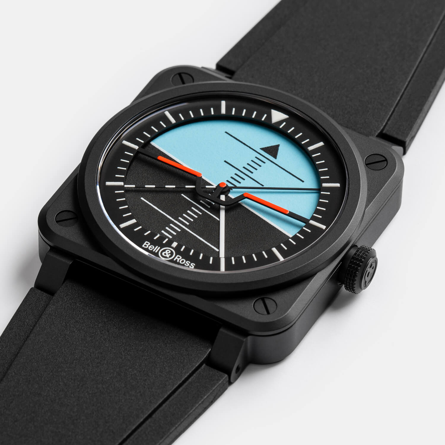 Montre Bell & Ross BR-03 Horizon Édition Limitée bracelet Caoutchouc/Textile BR03A-HRZ-CE/SRB