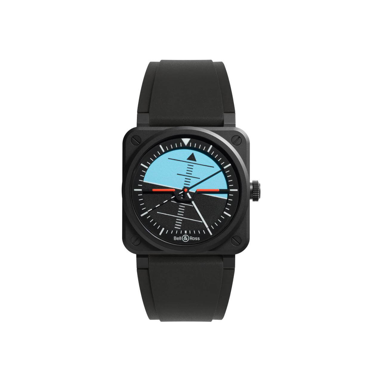 Montre Bell & Ross BR-03 Horizon Édition Limitée bracelet Caoutchouc/Textile BR03A-HRZ-CE/SRB