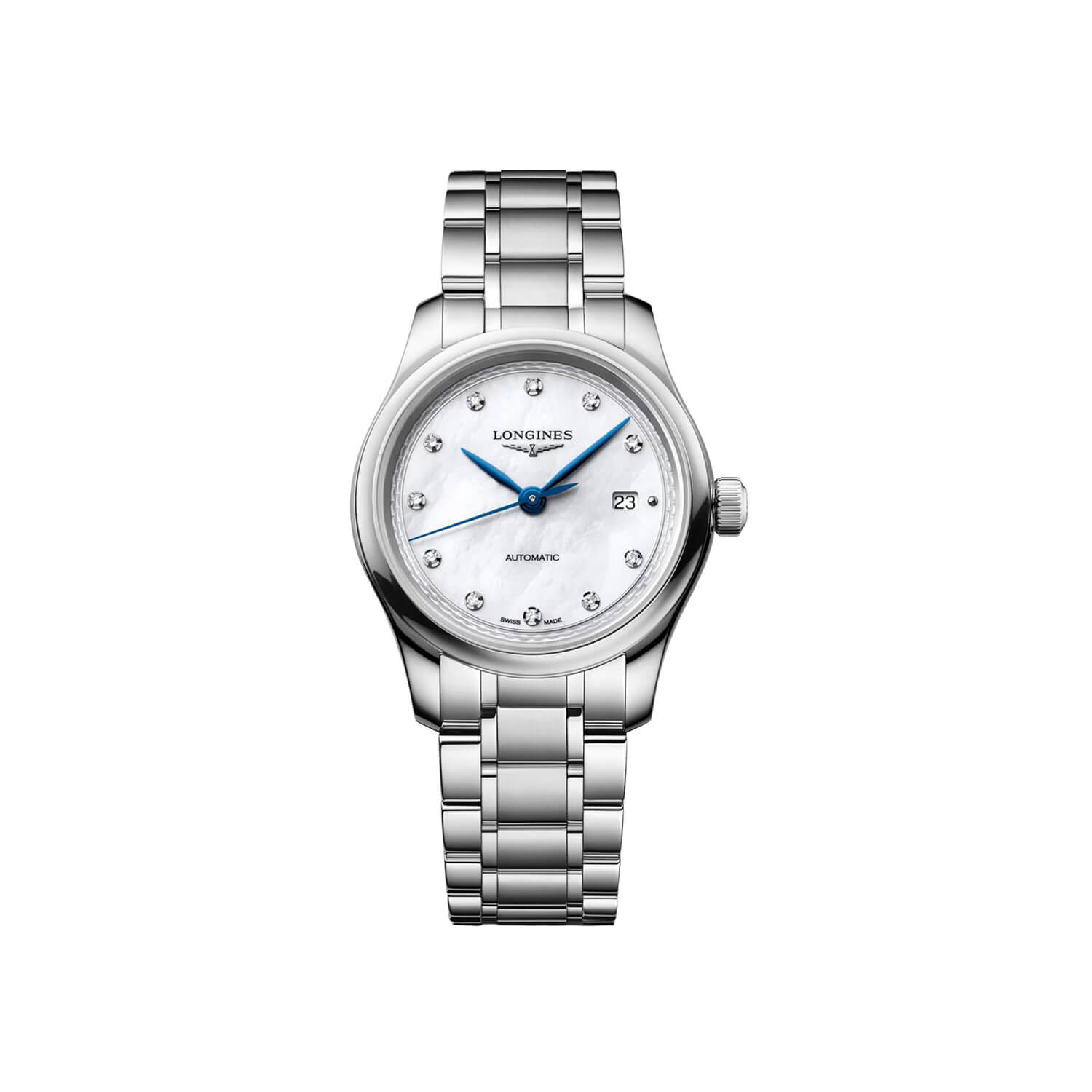 Montre Longines Master Collection L2.449.4.87.6 cadran gris bracelet Cuir d'alligator L2.449.4.87.6