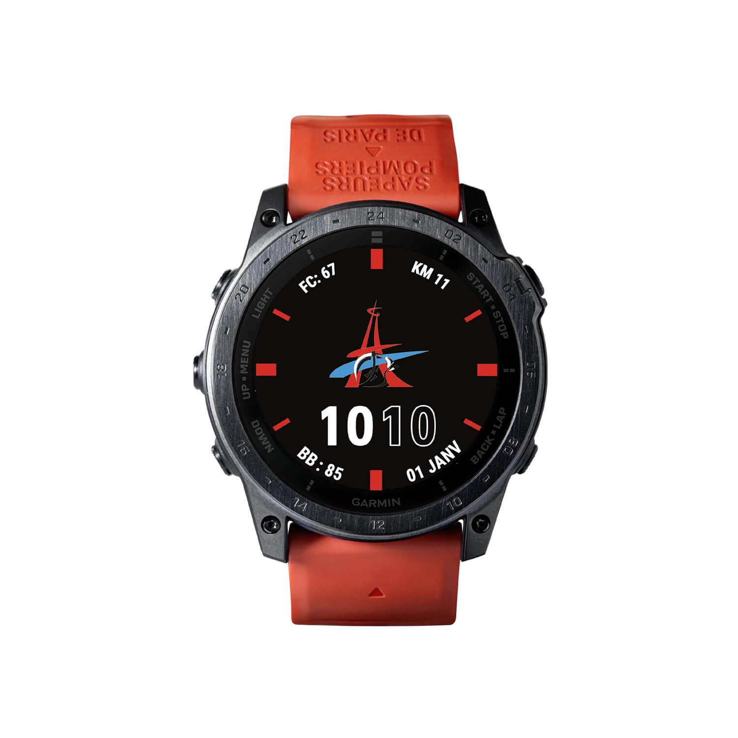 Montre Garmin Tactix 7 AMOLED Édition Limitée Sapeurs Pompiers de Paris 010-02931-0A