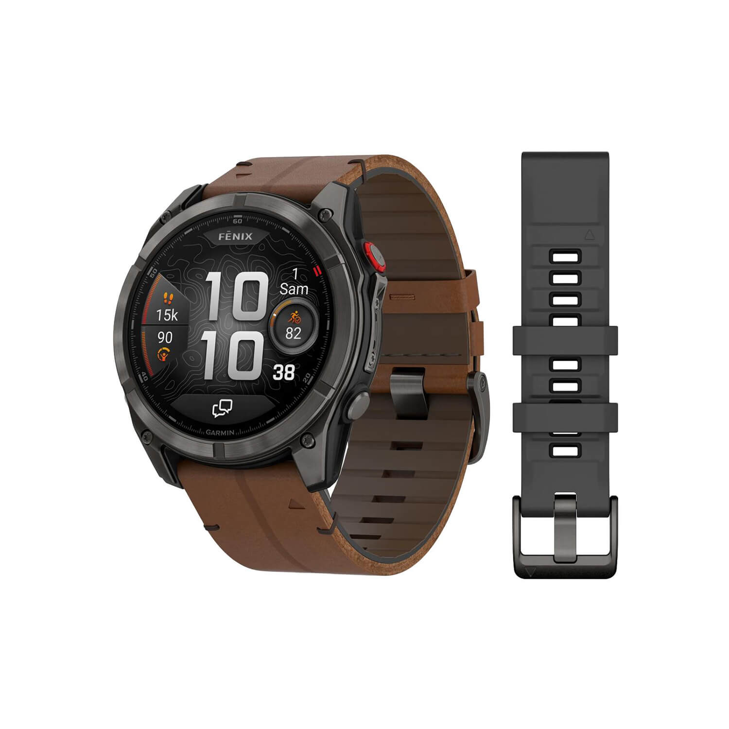 Montre Garmin fēnix® 8 Pro 51mm AMOLED 010-03199-40 bracelet Cuir/Silicone 010-03199-40