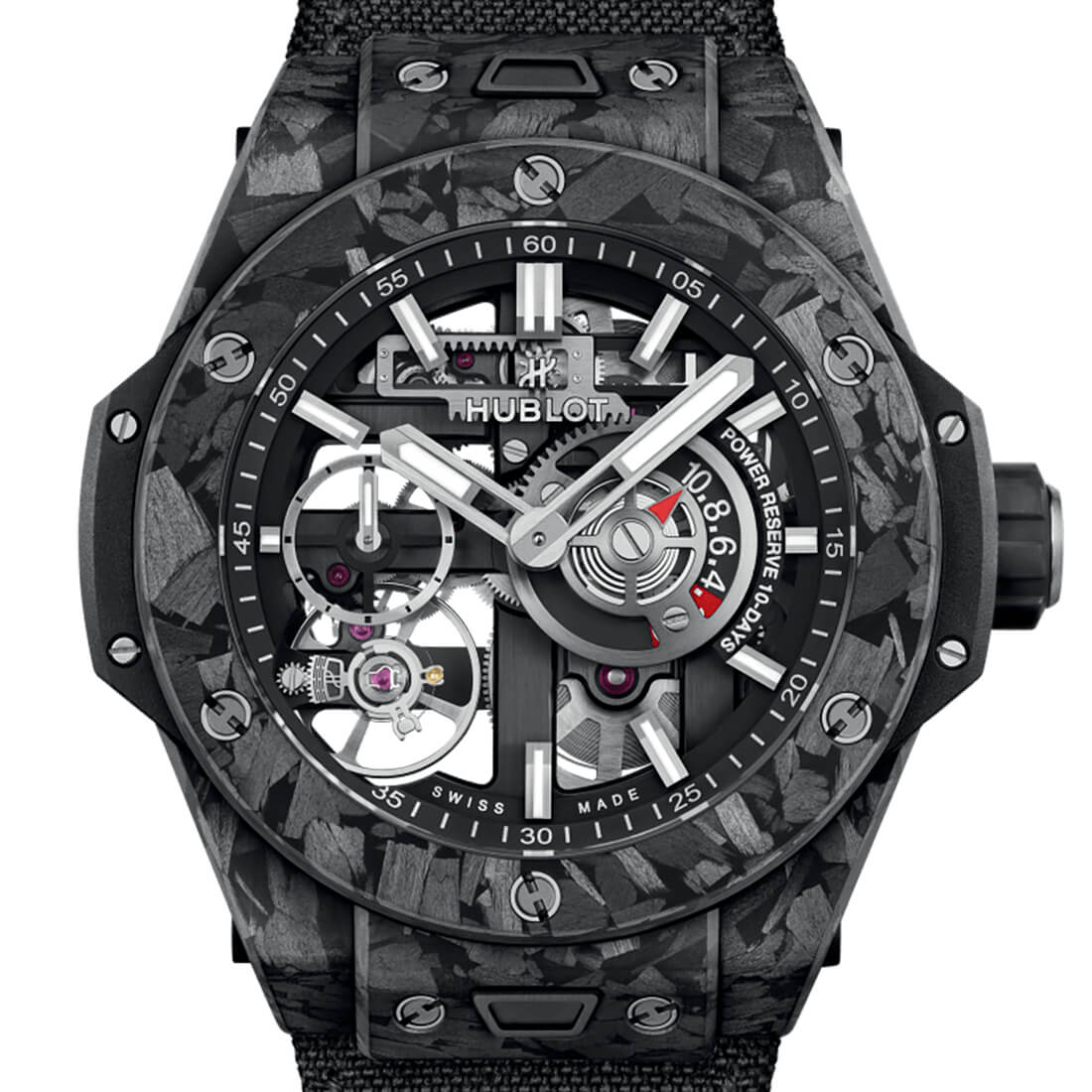 Montre Hublot Big Bang Meca-10 Frosted Carbon 42mm