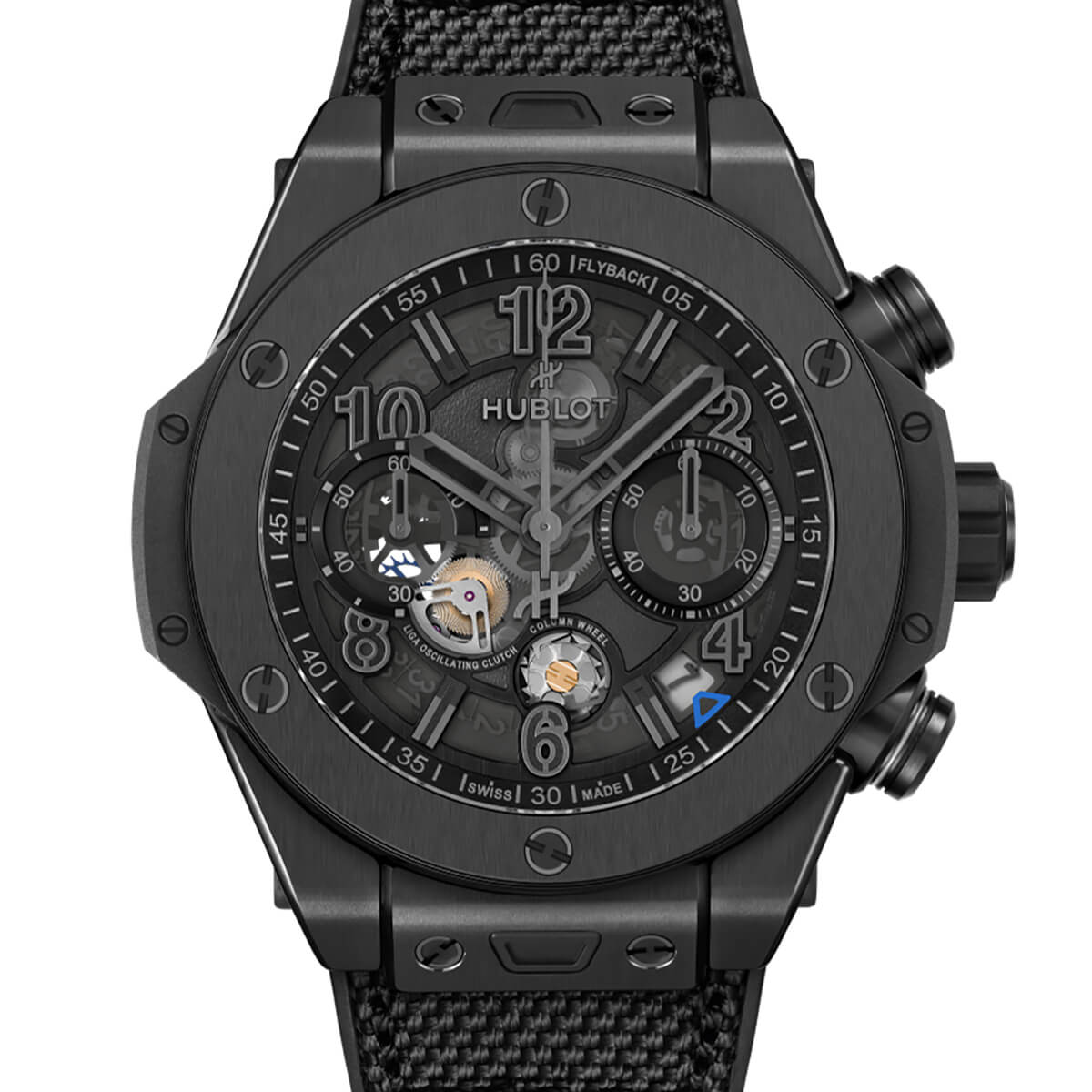 Montre Hublot Big Bang Reloaded All Black cadran Noir bracelet Caoutchouc/Textile 421.CX.1140.NR.RLD