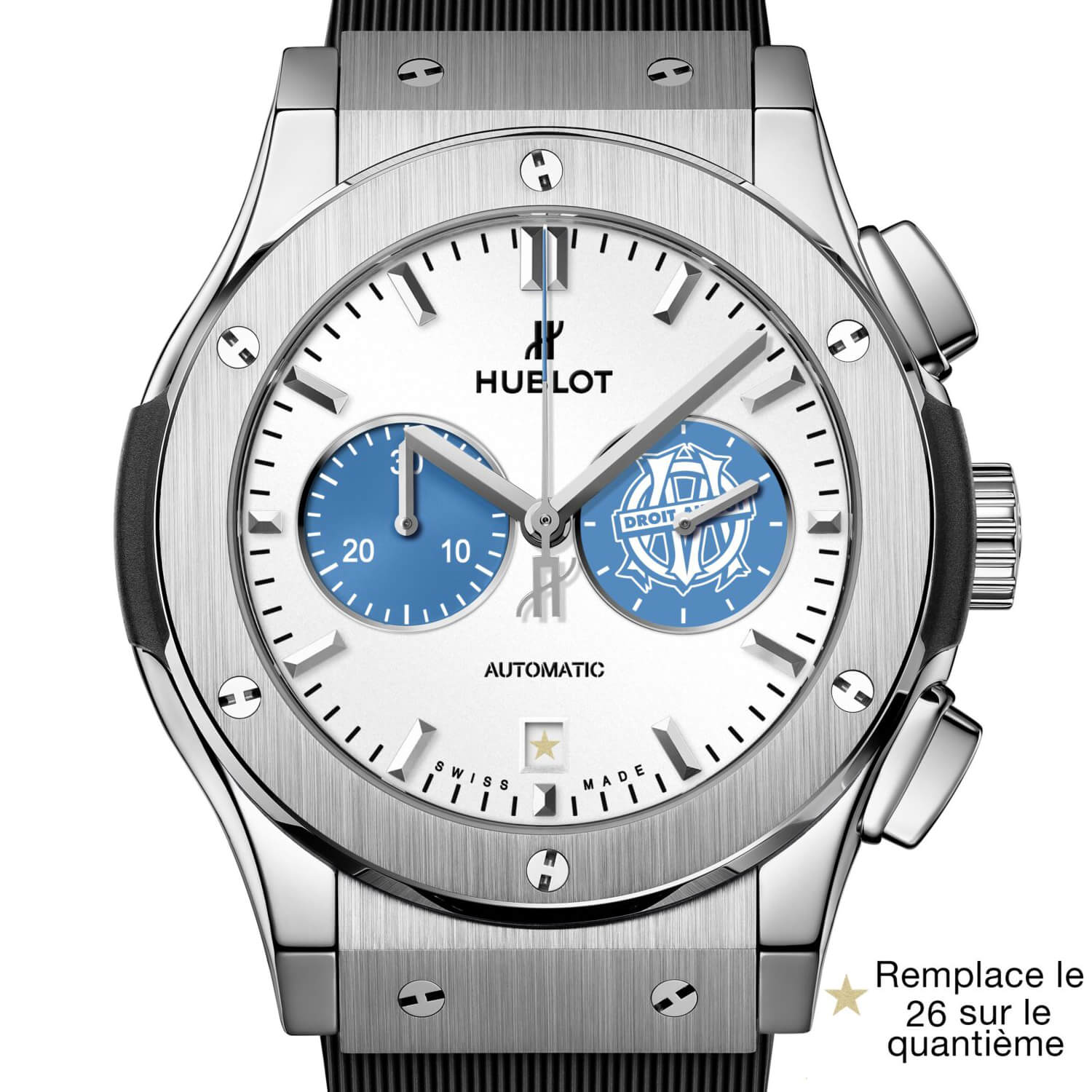 Montre Hublot Classic Fusion Titanium Édition Limitée Olympique de Marseille 42mm