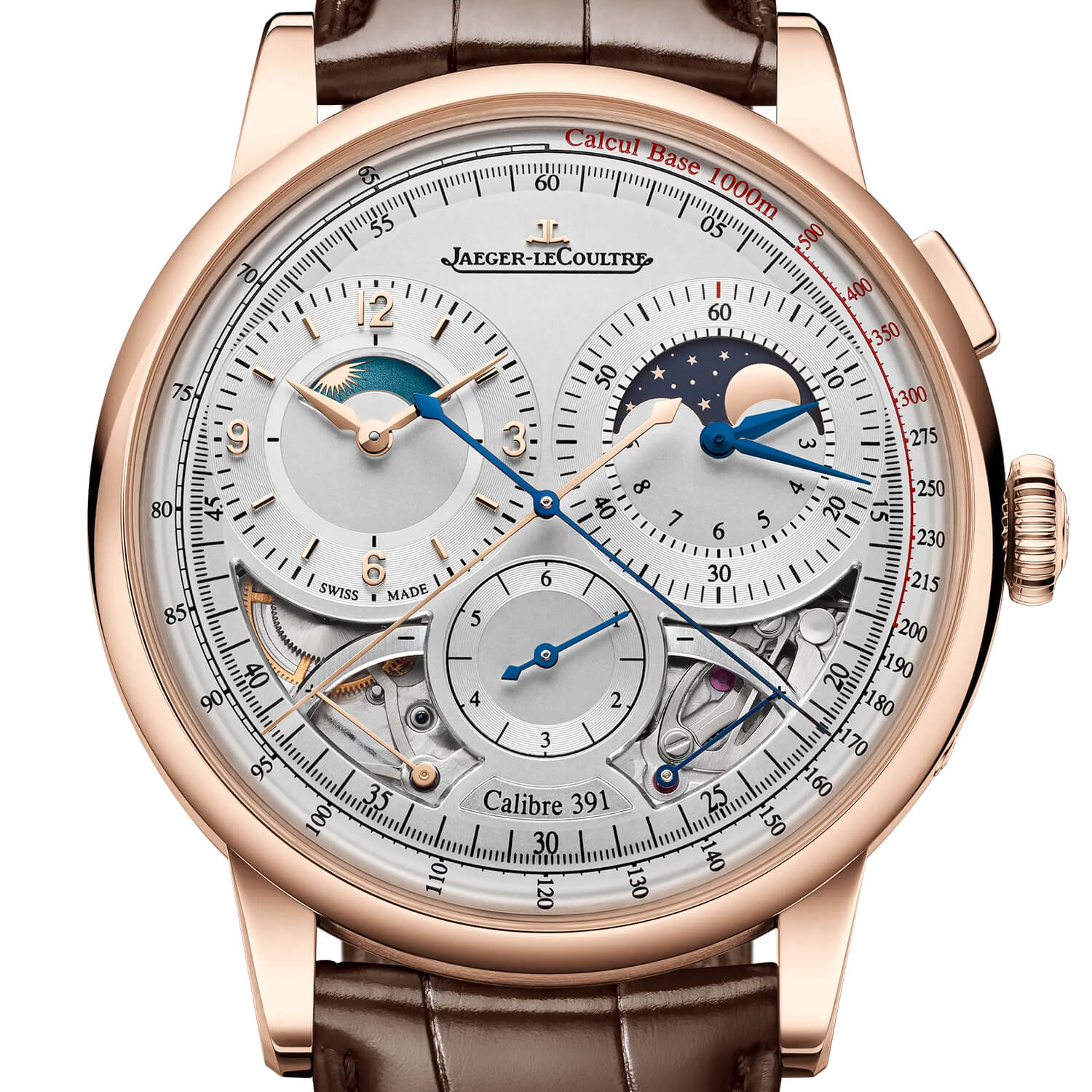 Montre Jaeger-LeCoultre Duomère Chronograph Moon or rose