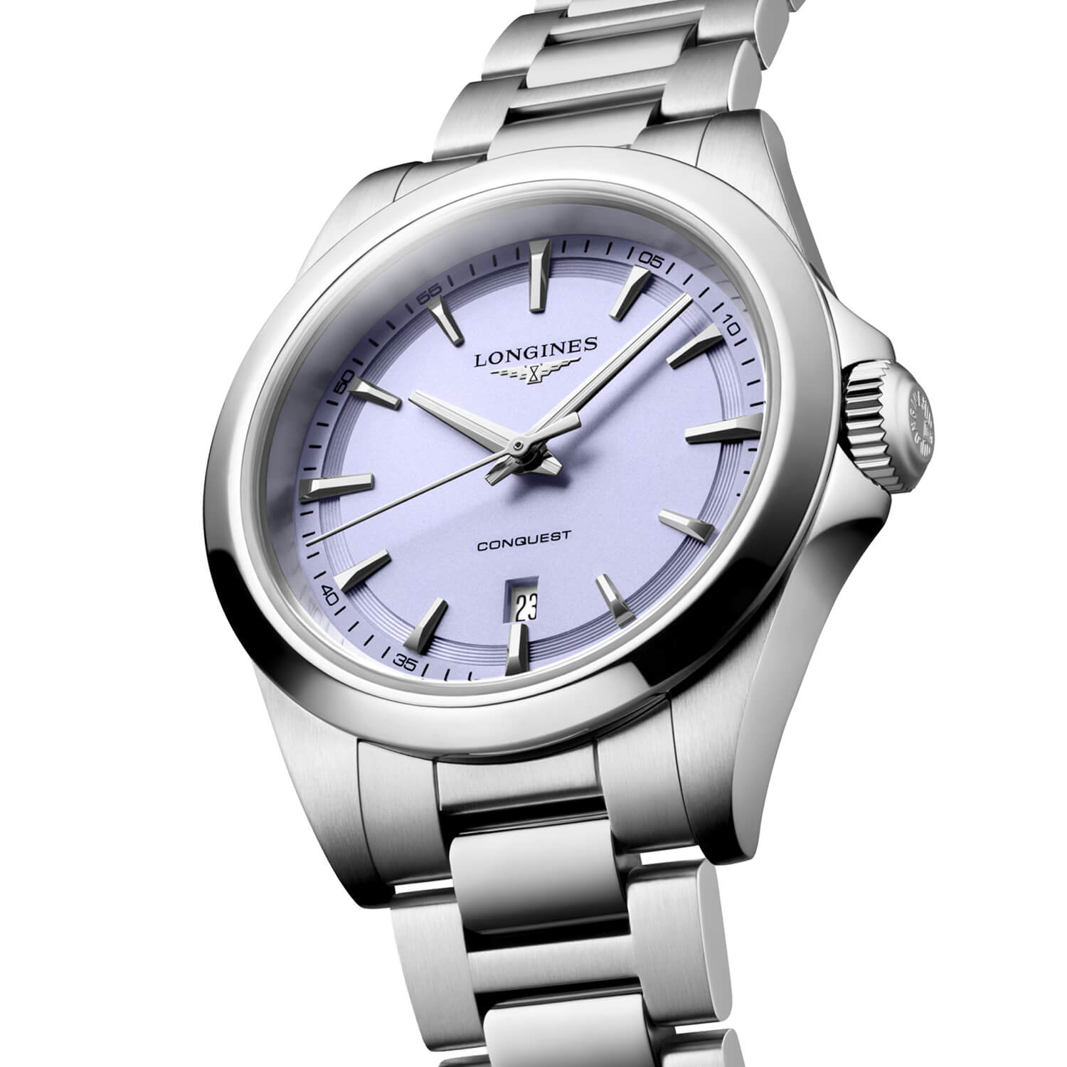 Montre Longines Conquest Quartz 30mm L3.350.4.02.6 cadran Bleu bracelet Acier L3.350.4.02.6