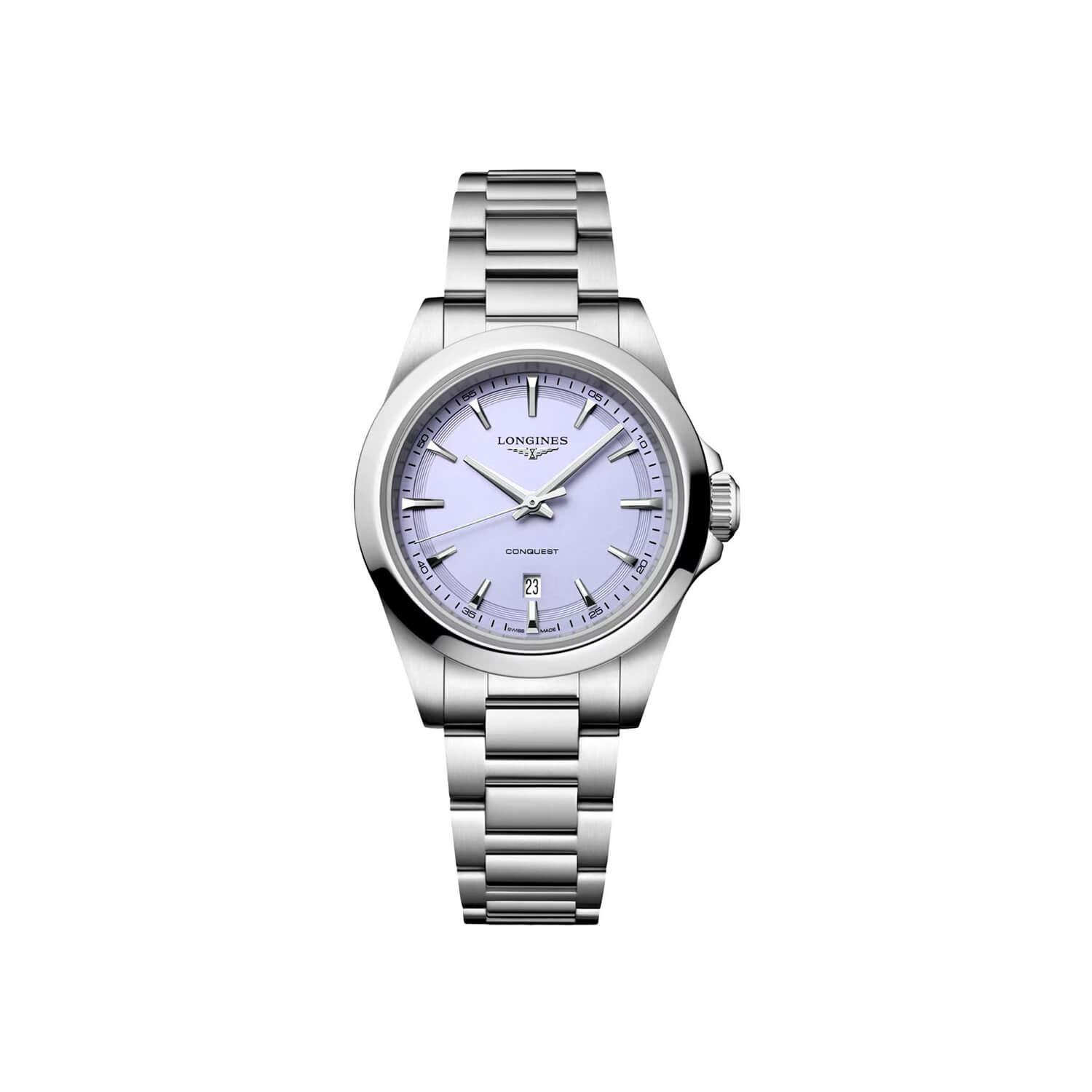 Montre Longines Conquest Quartz 30mm L3.350.4.02.6 cadran Bleu bracelet Acier L3.350.4.02.6