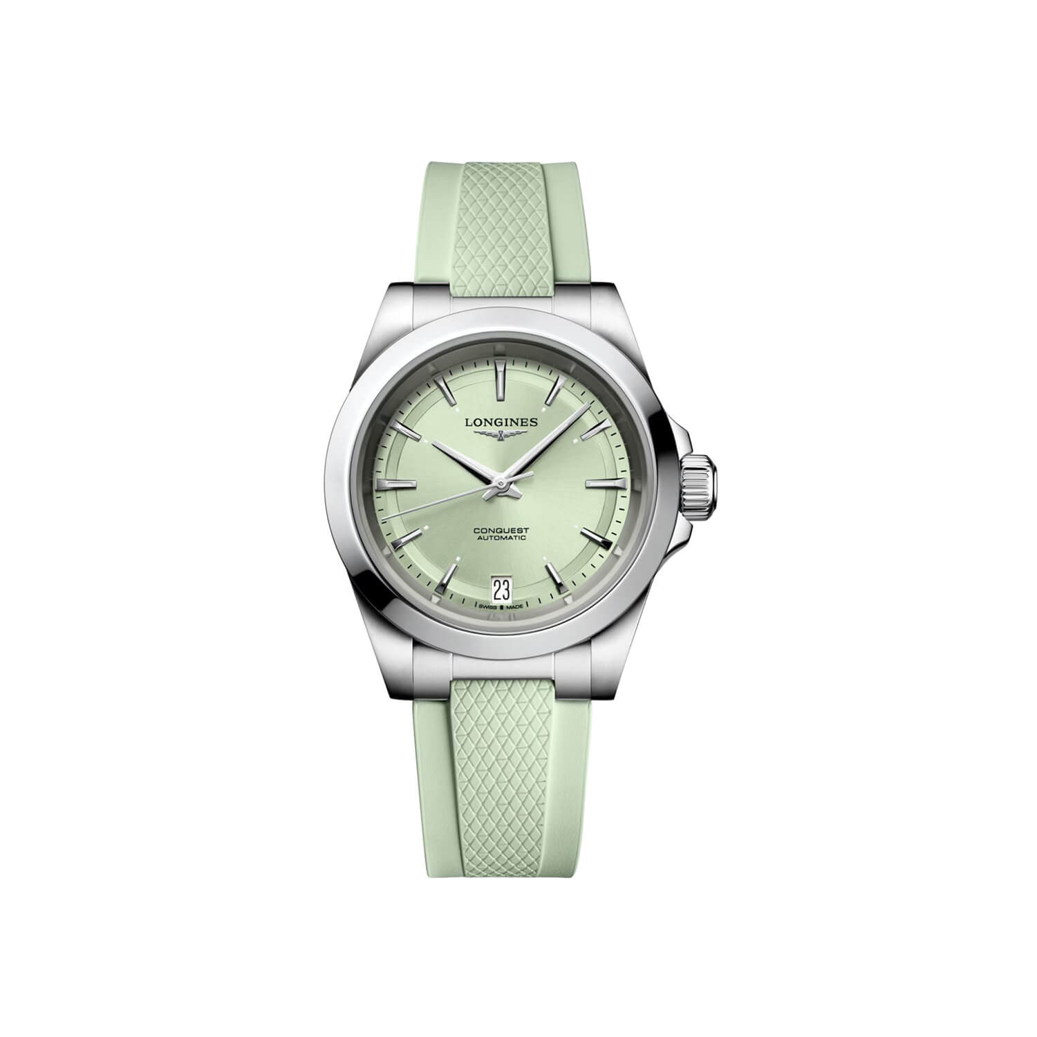 Montre Longines Conquest Pastel L3.430.4.02.9 cadran Vert bracelet Acier L3.430.4.02.9