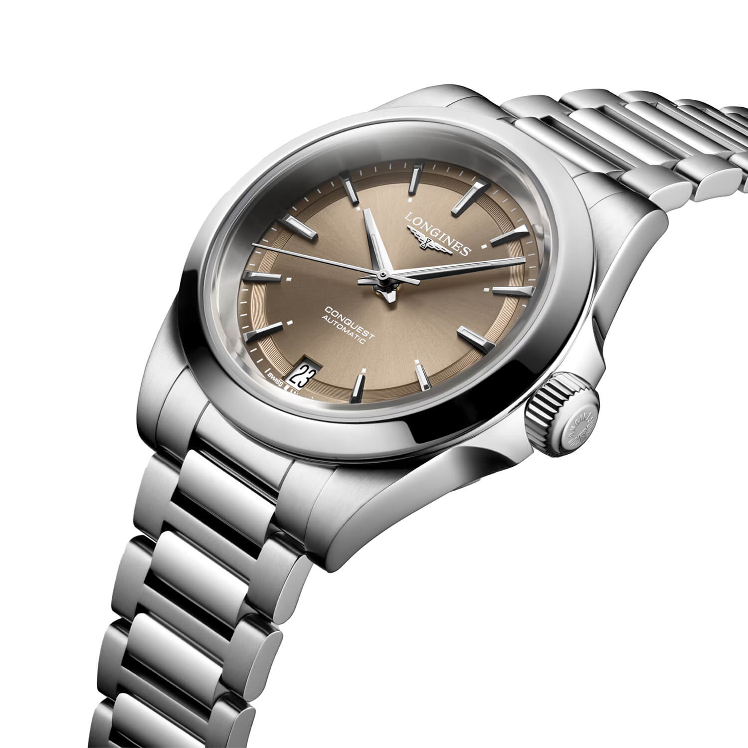 Montre Longines Conquest L3.430.4.62.6 cadran Vert bracelet Acier L3.430.4.62.6