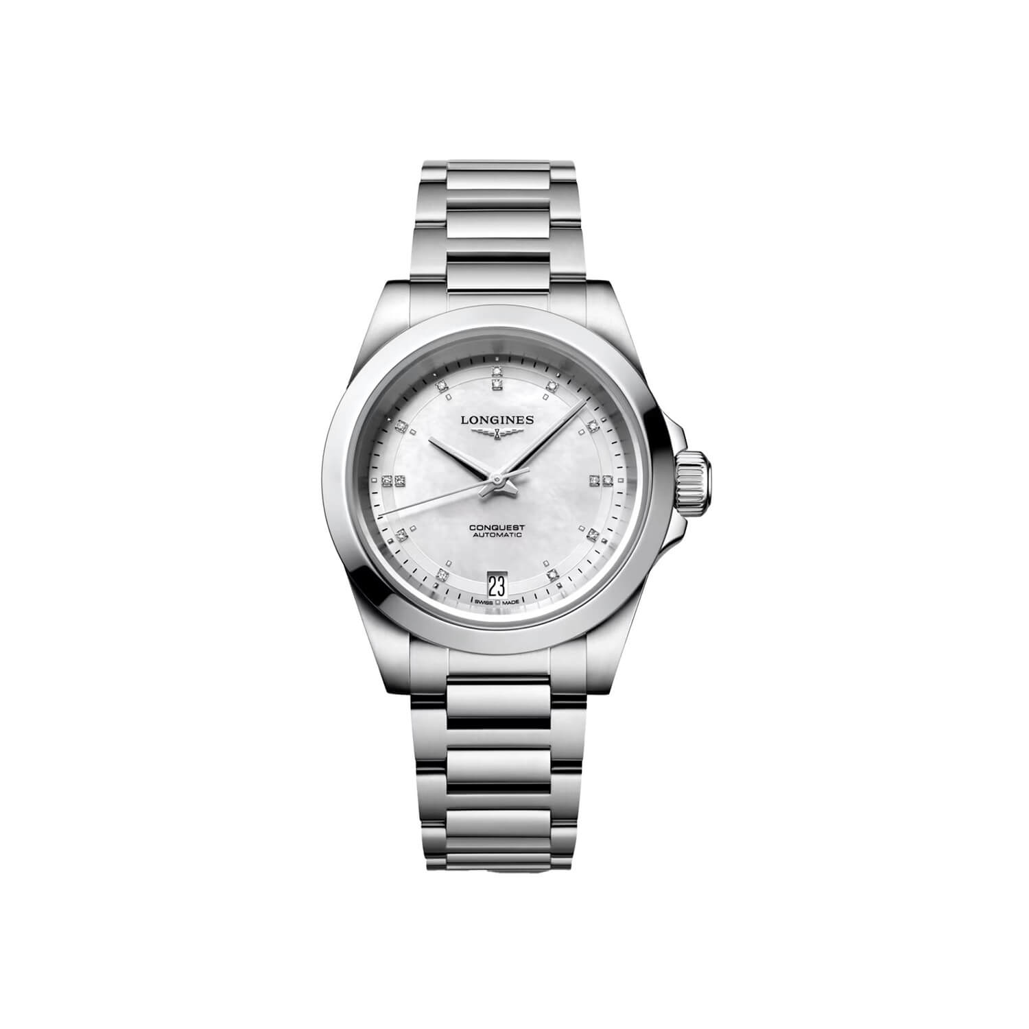 Montre Longines Conquest L3.430.4.87.6 cadran gris bracelet Acier L3.430.4.87.6