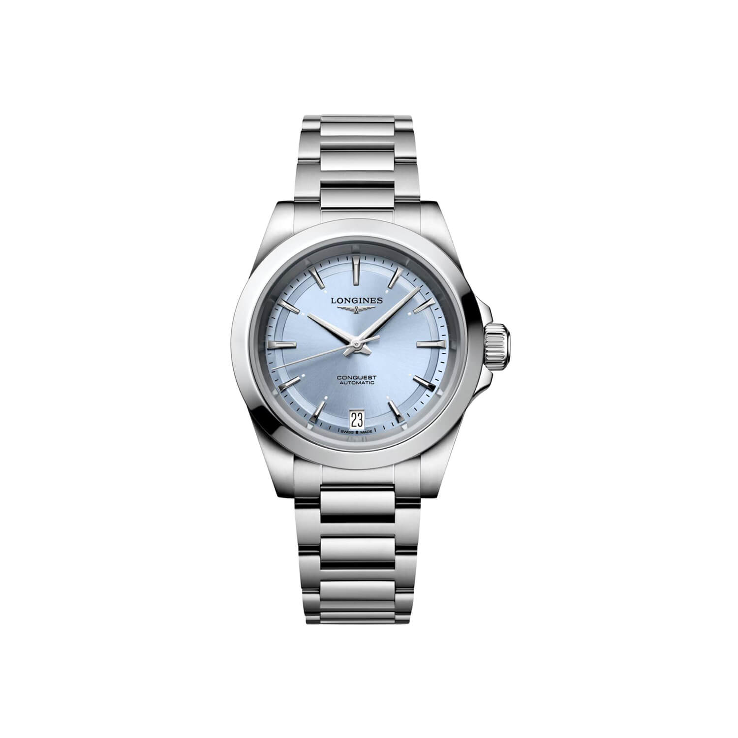 Montre Longines Conquest Pastel L3.430.4.92.6 cadran Bleu bracelet Acier L3.430.4.92.6