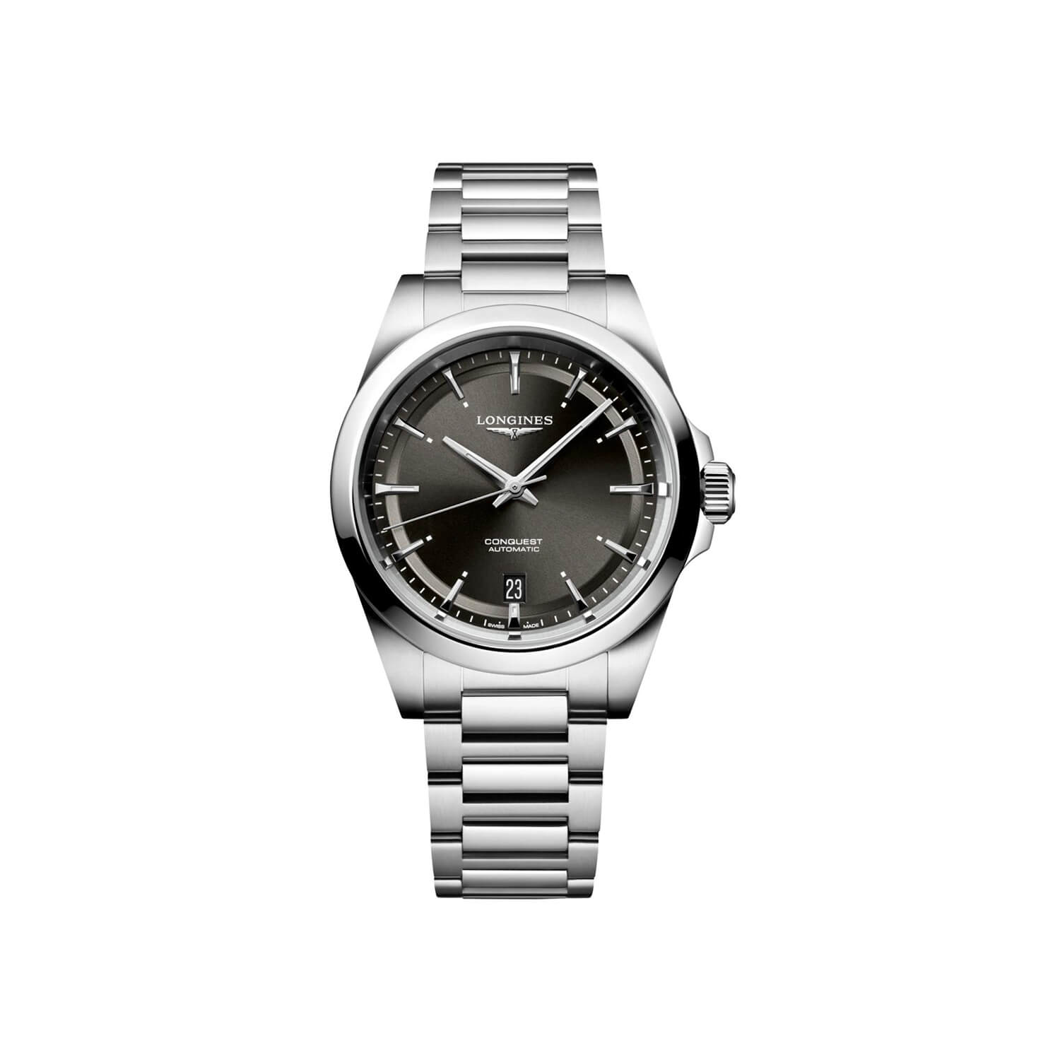 Montre Longines Conquest L3.720.4.52.6 cadran Noir bracelet Acier L3.720.4.52.6
