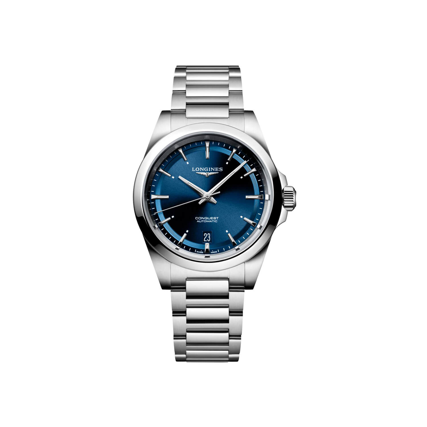Montre Longines Conquest L3.720.4.92.6 cadran Bleu bracelet Acier L3.720.4.92.6