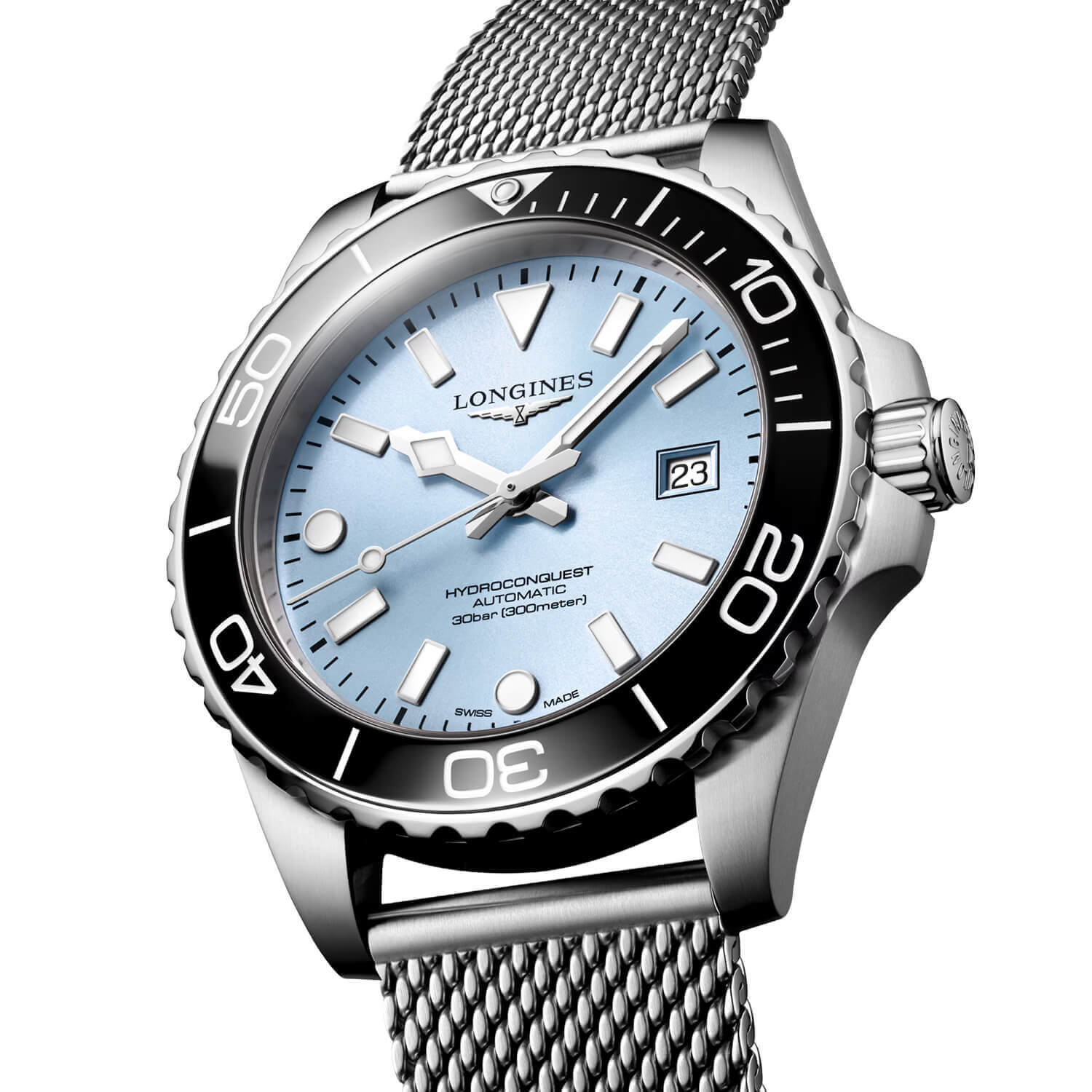 Montre Longines HydroConquest 42mm L3.788.4.99.6 cadran Bleu bracelet Acier L3.788.4.99.6