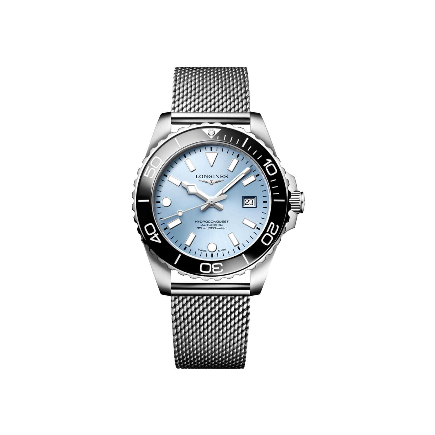 Montre Longines HydroConquest 42mm L3.788.4.99.6 cadran Bleu bracelet Acier L3.788.4.99.6