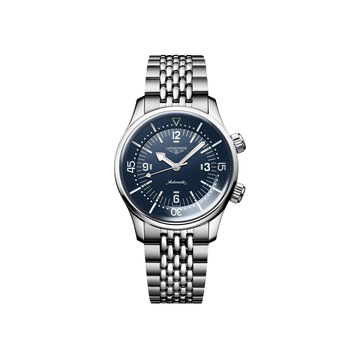 Montre Longines Legend Diver 39mm L3.764.4.90.7 cadran Bleu bracelet Acier L3.764.4.90.7