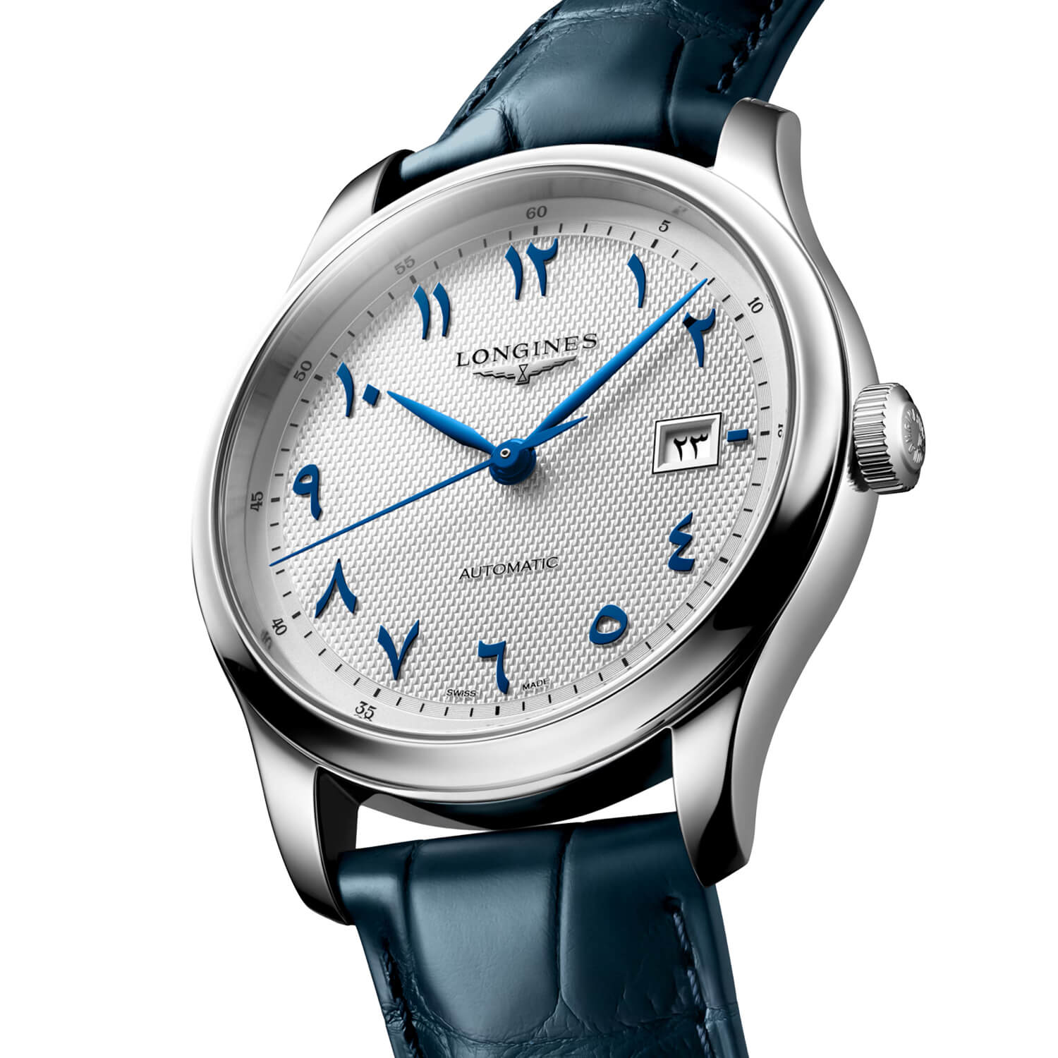 Montre Longines Master Collection L2.950.4.79.2 cadran Argent bracelet Cuir d'alligator L2.950.4.79.2