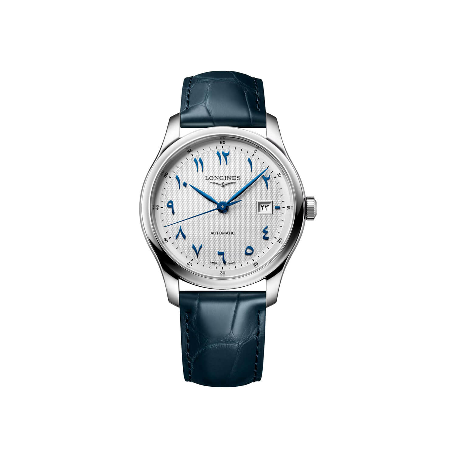Montre Longines Master Collection L2.950.4.79.2 cadran Argent bracelet Cuir d'alligator L2.950.4.79.2