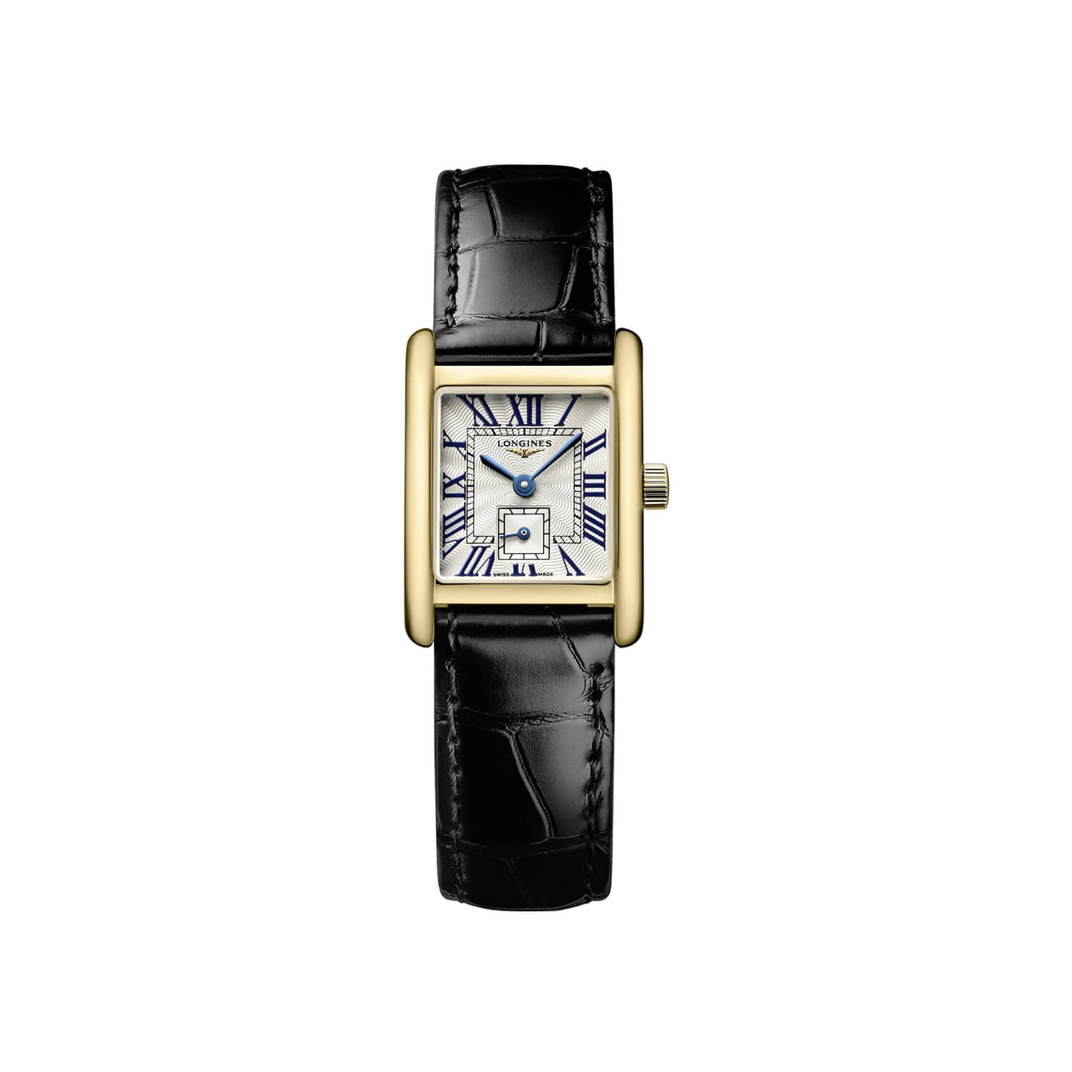 Montre Longines Mini DolceVita L5.200.6.71.0 cadran Argent bracelet Cuir d'alligator L5.200.6.71.0