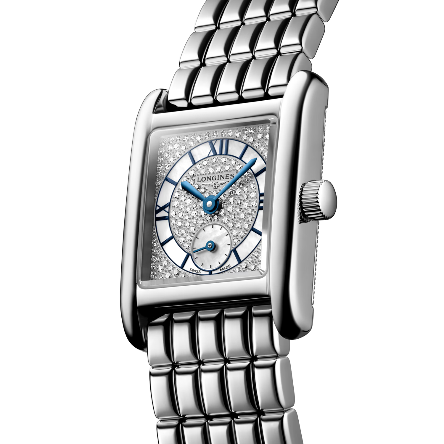 Montre Longines Mini DolceVita L5.200.4.87.6 cadran Argent bracelet Acier L5.200.4.87.6