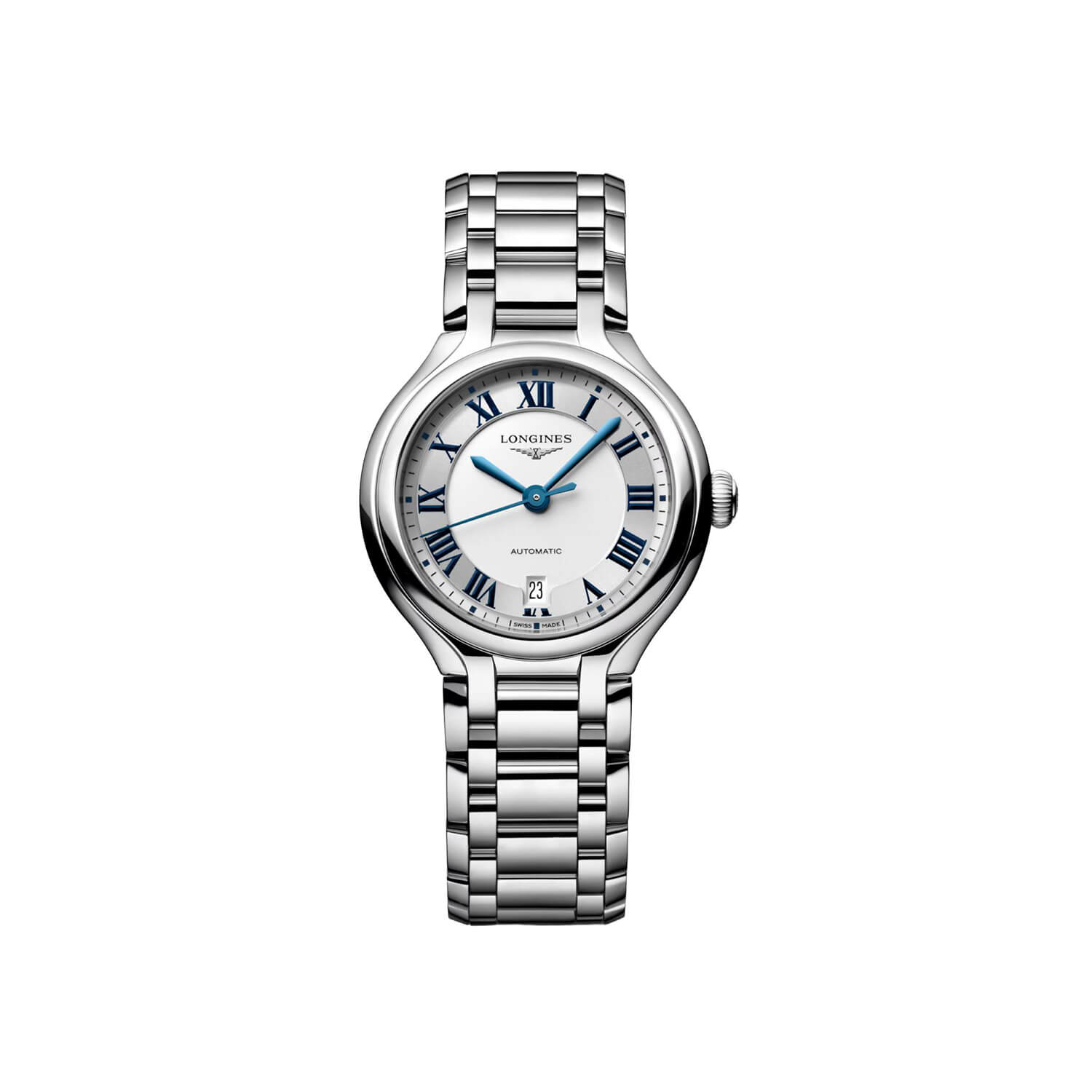 Montre Longines PrimaLuna L8.123.4.71.6 cadran Argent bracelet Acier L8.123.4.71.6
