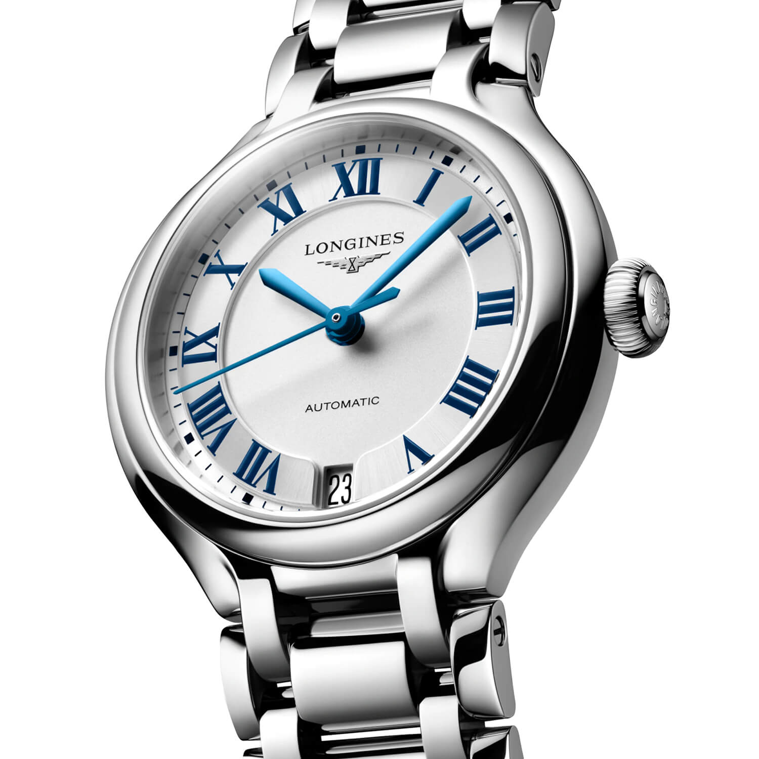 Montre Longines PrimaLuna L8.124.4.71.6 cadran Argent bracelet Acier L8.124.4.71.6