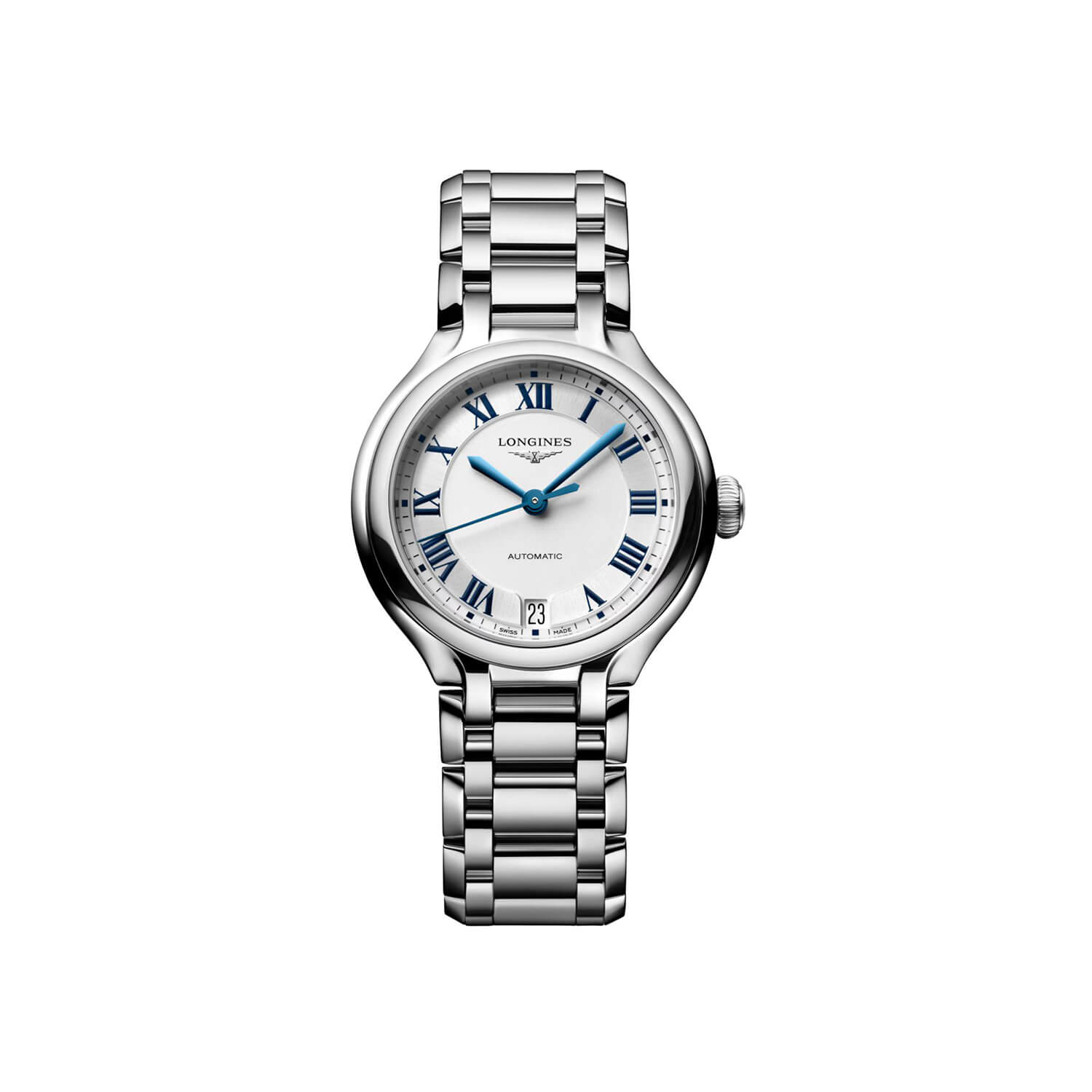 Montre Longines PrimaLuna L8.124.4.71.6 cadran Argent bracelet Acier L8.124.4.71.6