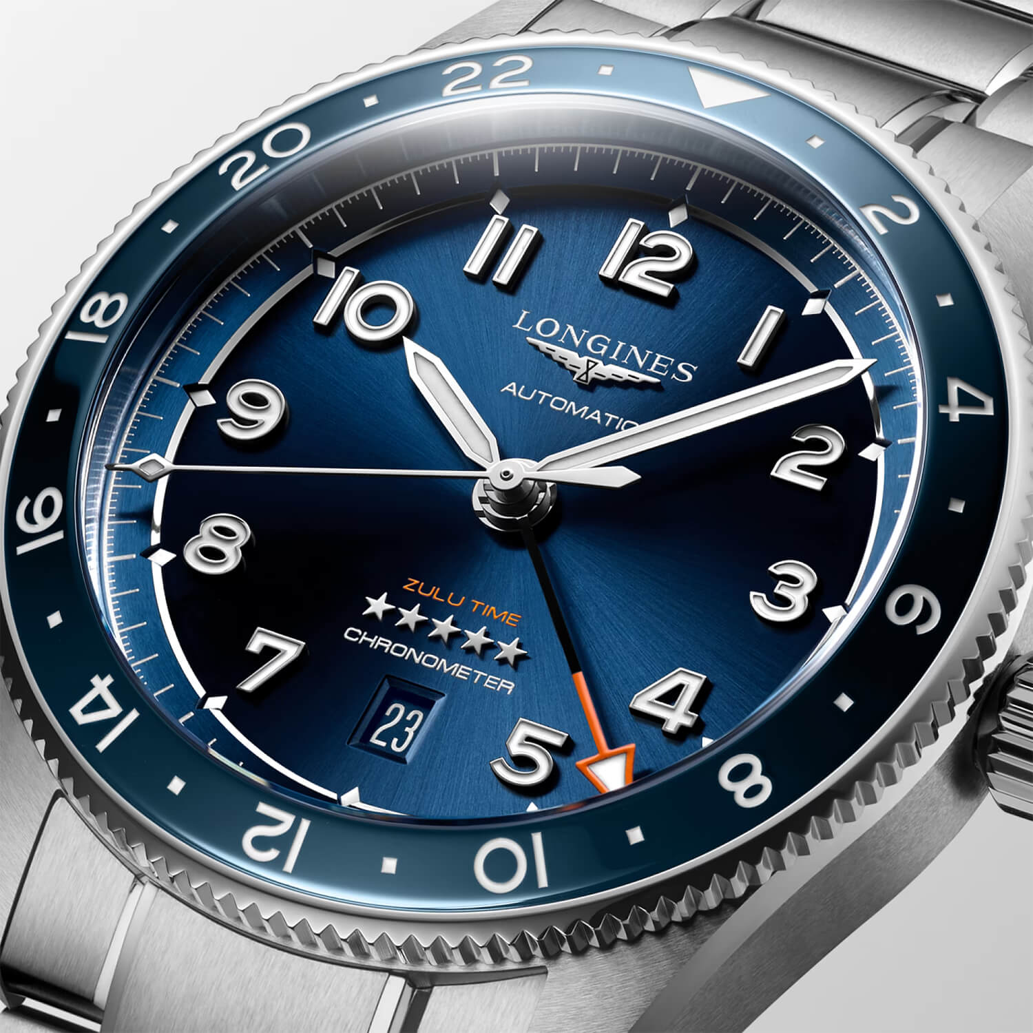 Montre Longines Spirit  Zulu Time L3.812.4.93.6