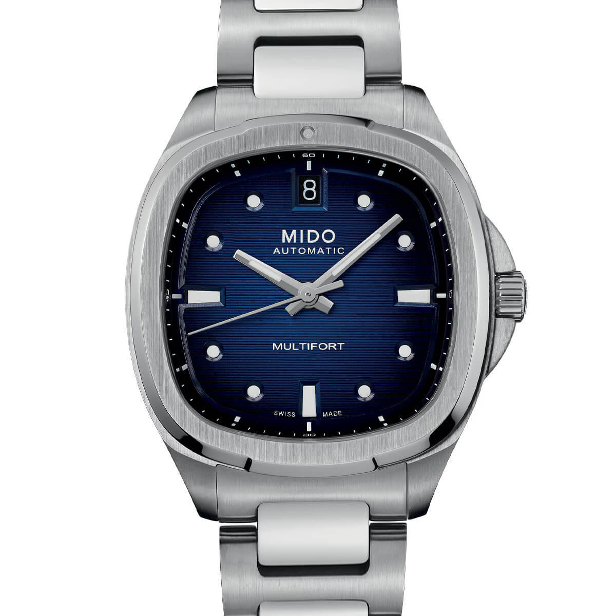Montre Mido Multifort TV 35 M049.307.11.041.00 cadran Bleu bracelet Acier M049.307.11.041.00