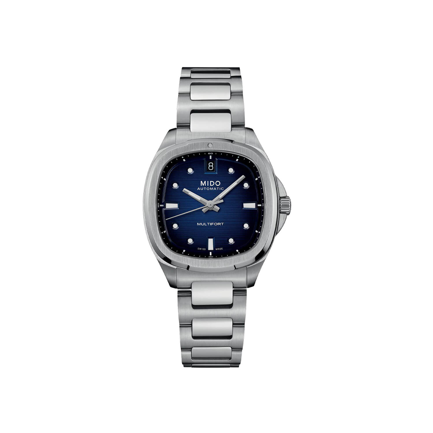 Montre Mido Multifort TV 35 M049.307.11.041.00 cadran Bleu bracelet Acier M049.307.11.041.00