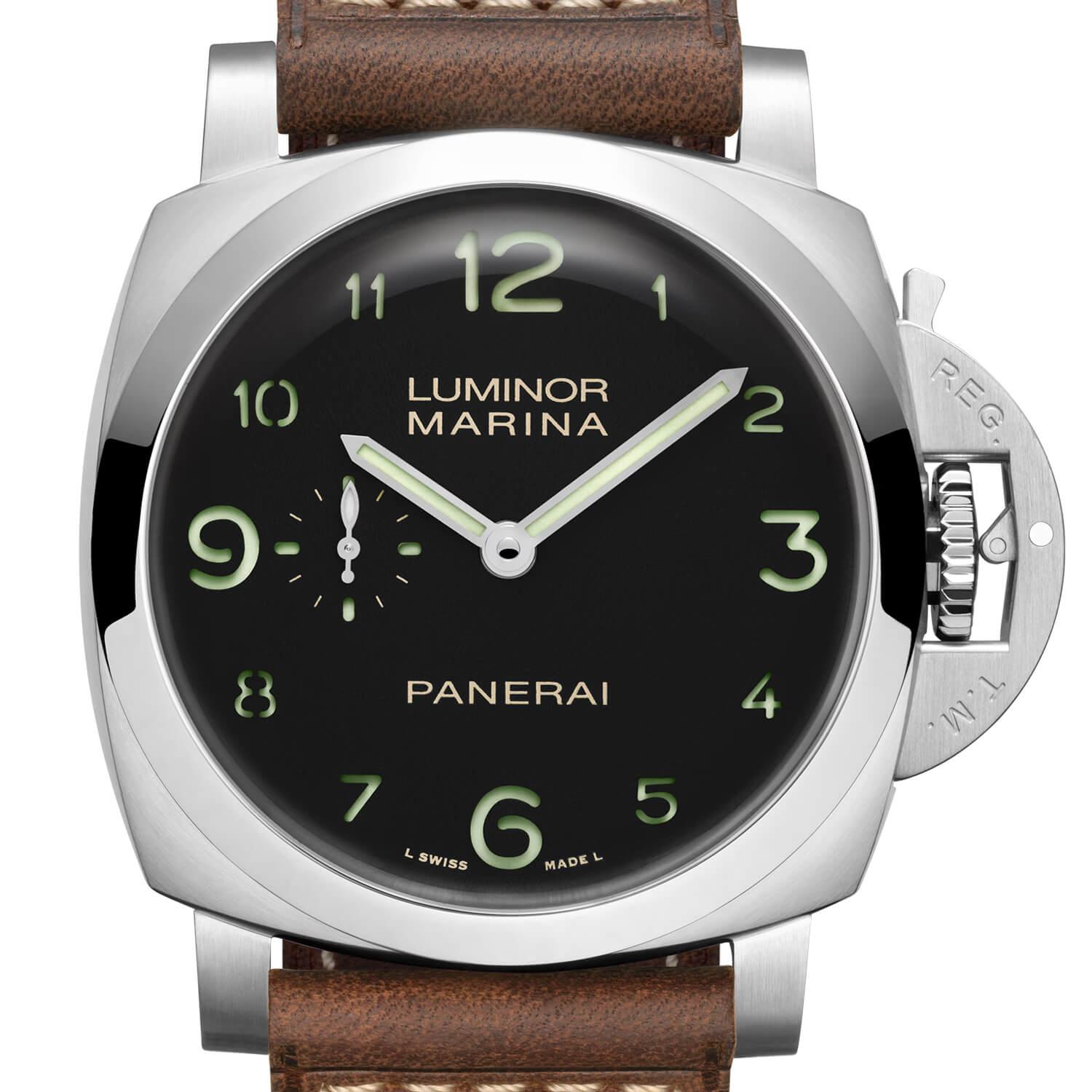 Montre Panerai Luminor Marina 44mm Édition Limitée cadran Noir bracelet Cuir PAM01759