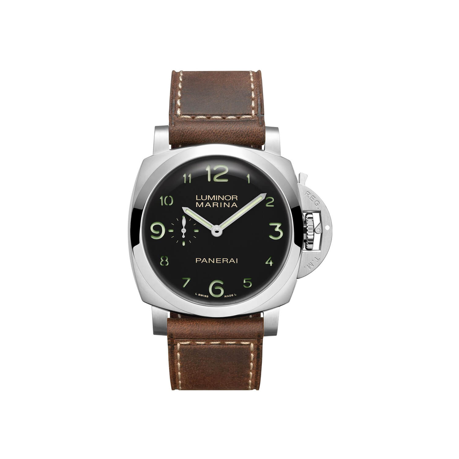 Montre Panerai Luminor Marina 44mm Édition Limitée cadran Noir bracelet Cuir PAM01759