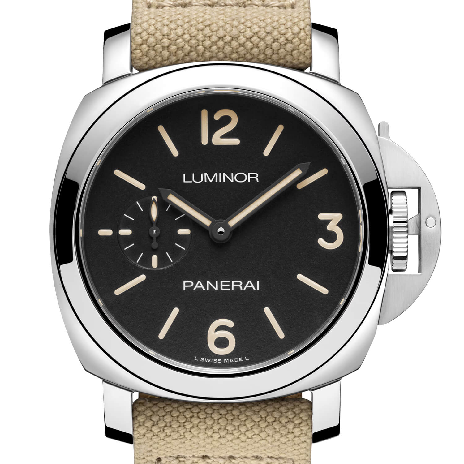 Montre Panerai Luminor 42mm cadran Noir bracelet Textile PAM01710