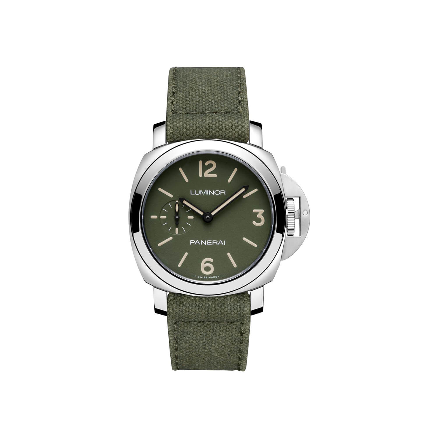 Montre Panerai Luminor 42mm cadran Vert bracelet Textile PAM01711