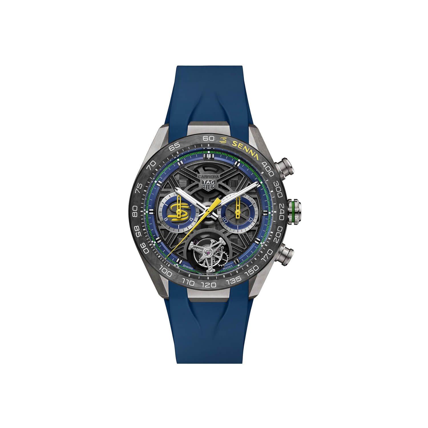 Montre TAG Heuer Carrera Chronograph Tourbillon x Senna Édition Limitéee