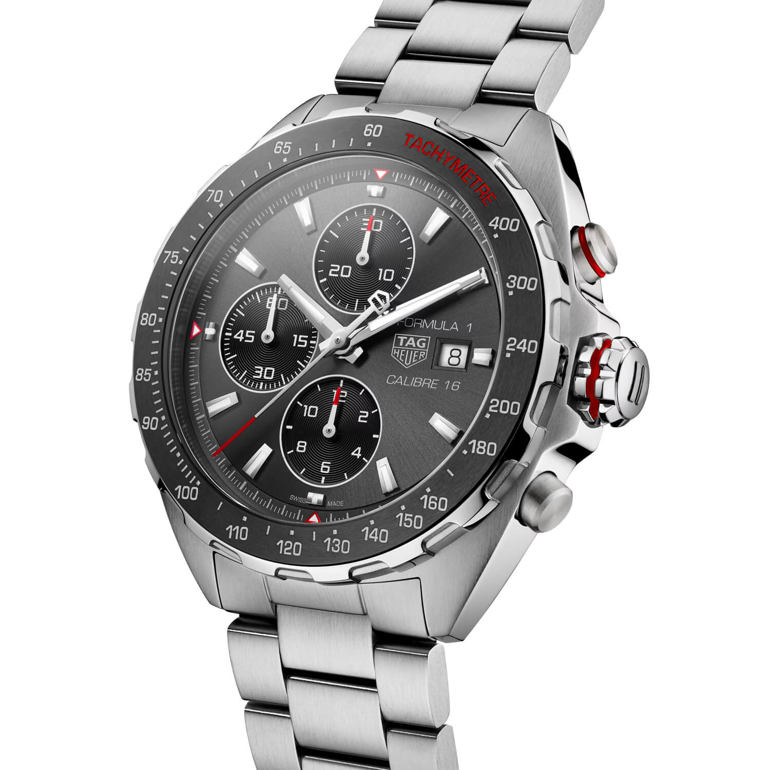 Montre TAG Heuer Formula 1 Automatic Chronograph 44mm cadran Gris bracelet Acier CAZ2012.BA0876