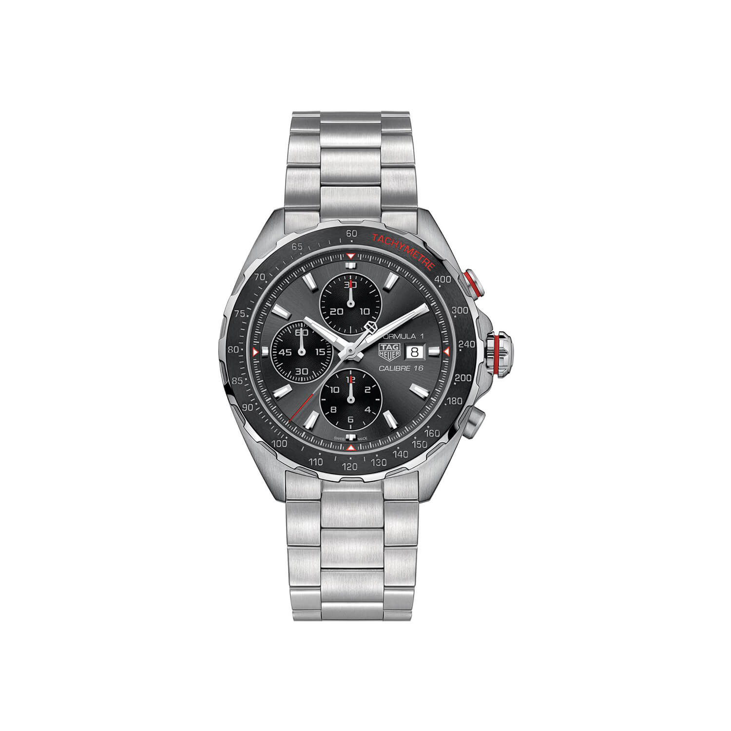 Montre TAG Heuer Formula 1 Automatic Chronograph 44mm cadran Gris bracelet Acier CAZ2012.BA0876