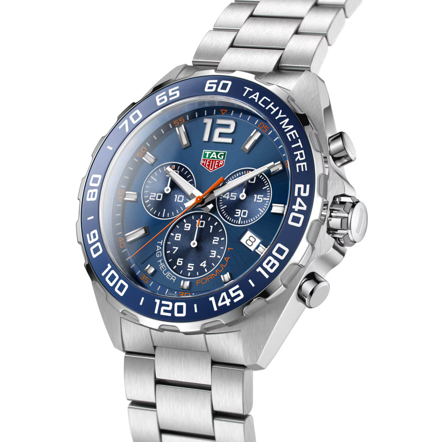 Montre TAG Heuer Formula 1 Chronograph Quartz 43mm cadran Bleu bracelet Acier CAZ1014.BA0842