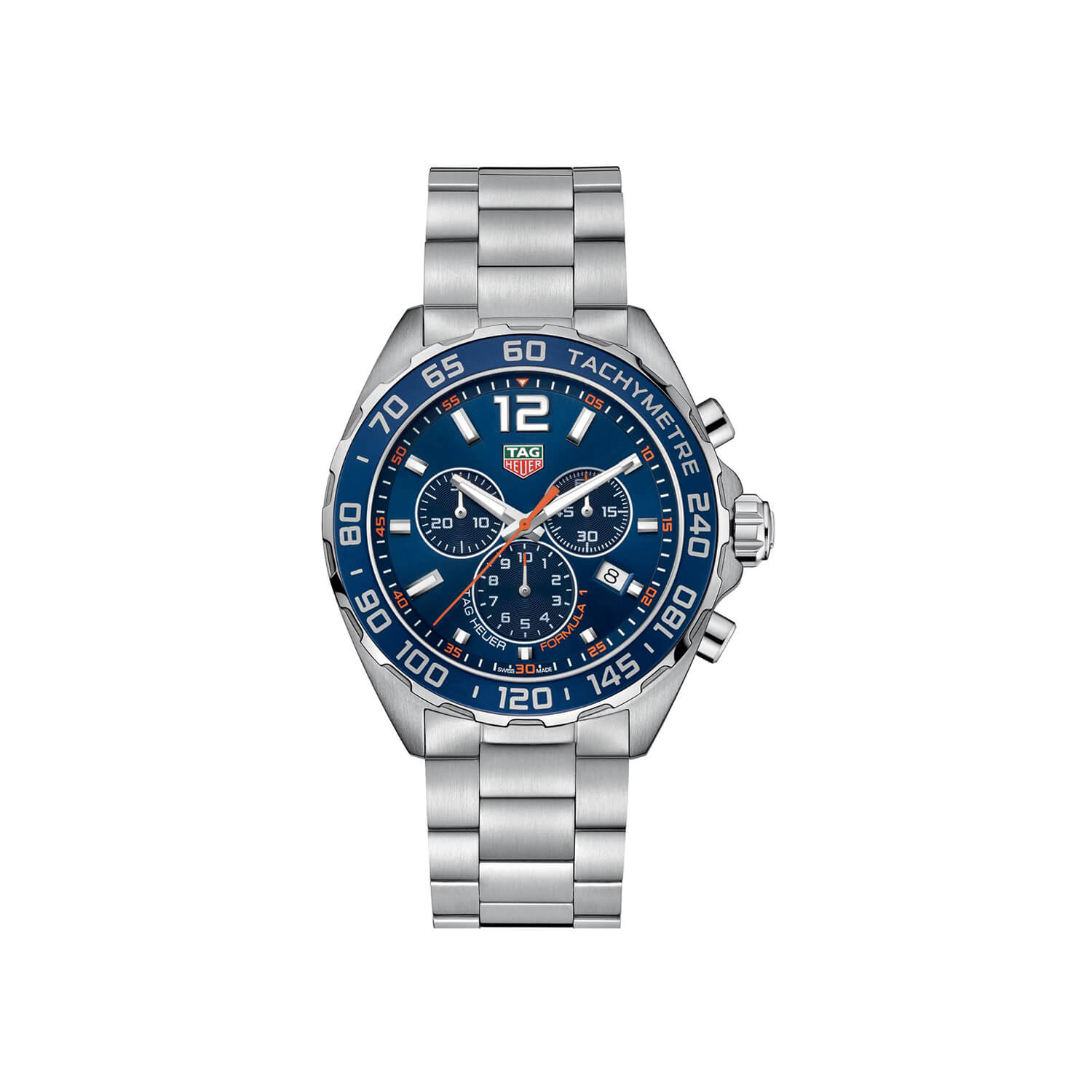 Montre TAG Heuer Formula 1 Chronograph Quartz 43mm cadran Bleu bracelet Acier CAZ1014.BA0842