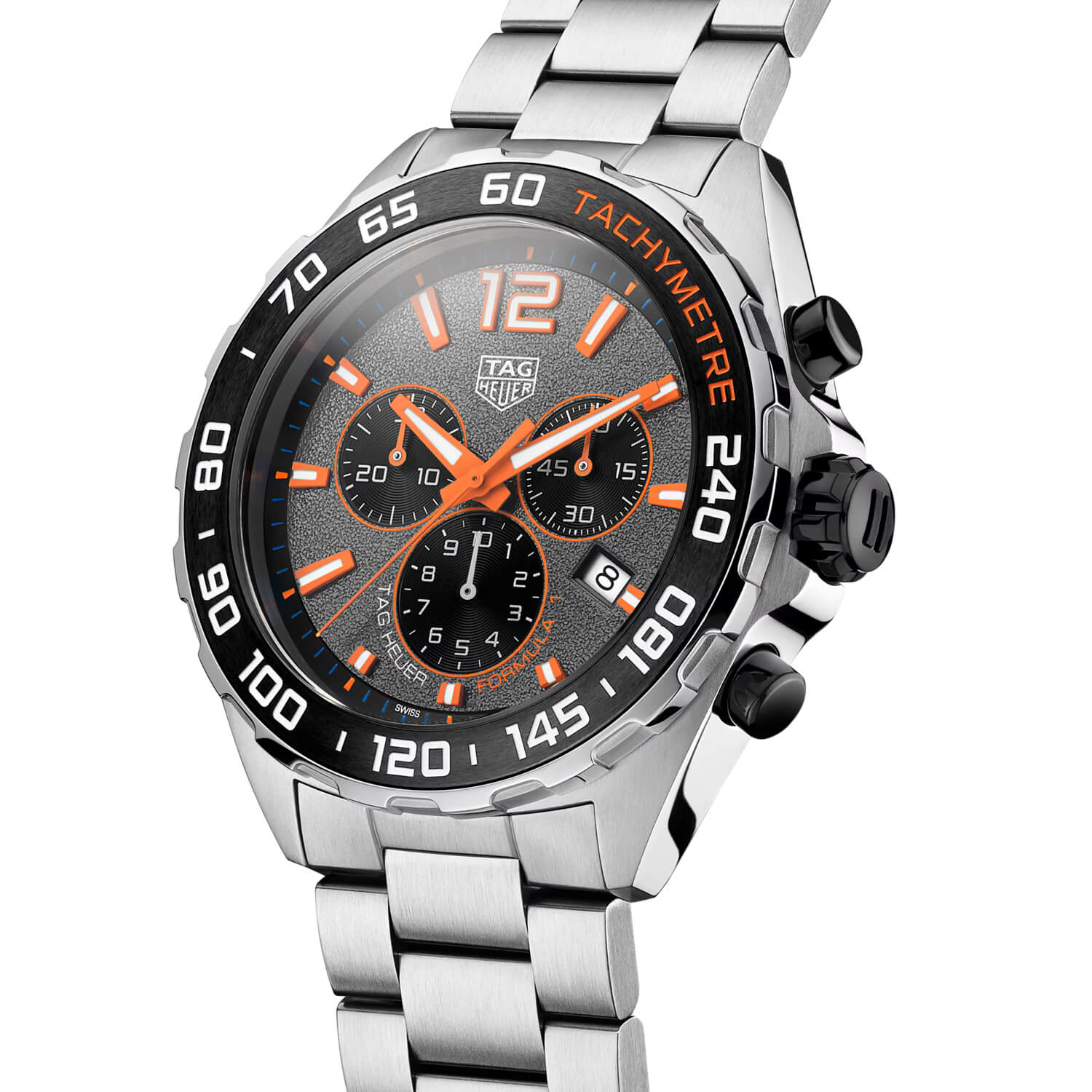 Montre TAG Heuer Formula 1 Chronograph Quartz 43mm cadran Gris bracelet Acier CAZ101AH.BA0842